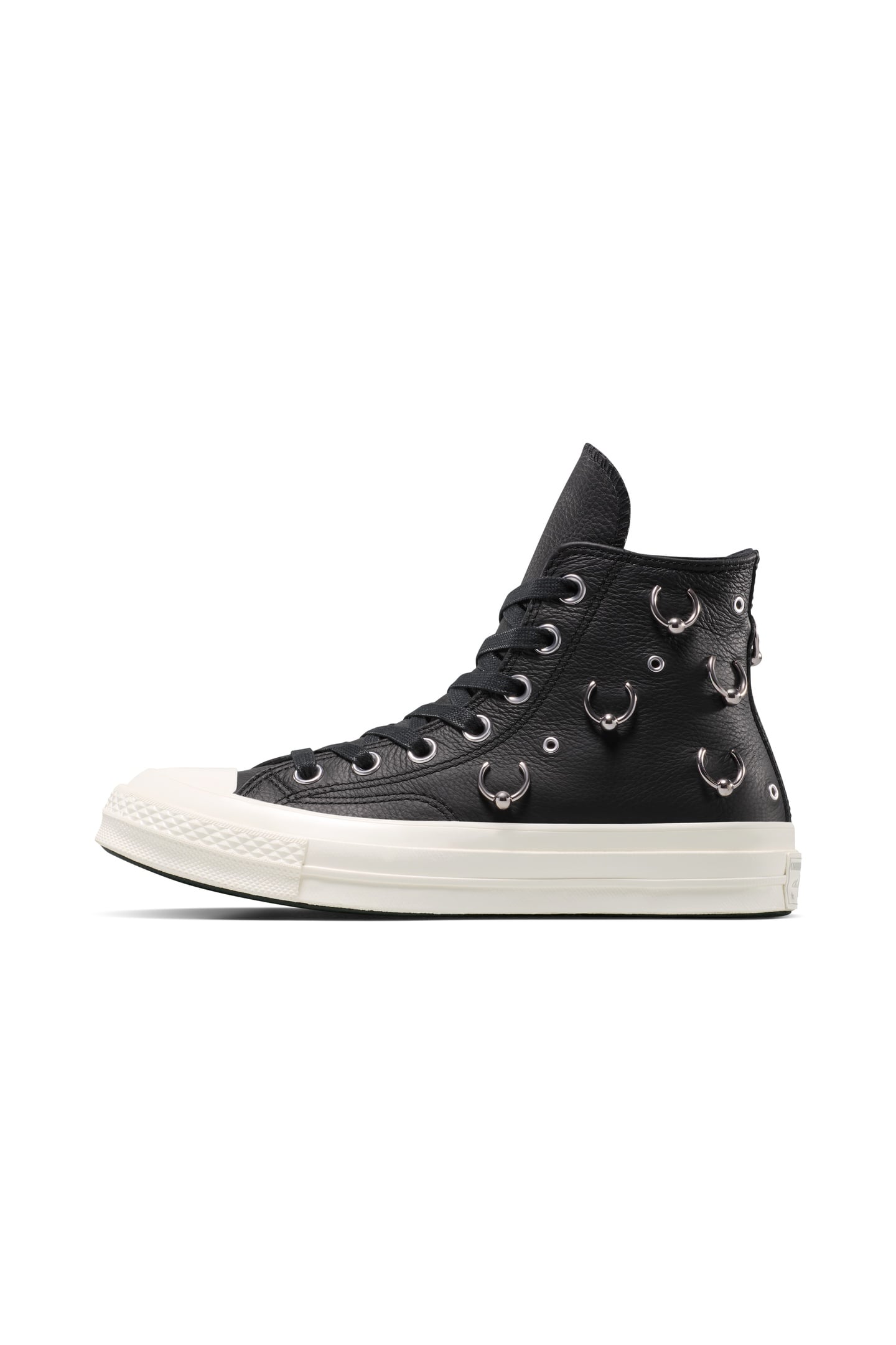 UNISEX CHUCK 70 HI BLACK/SILVER/EGRET 8