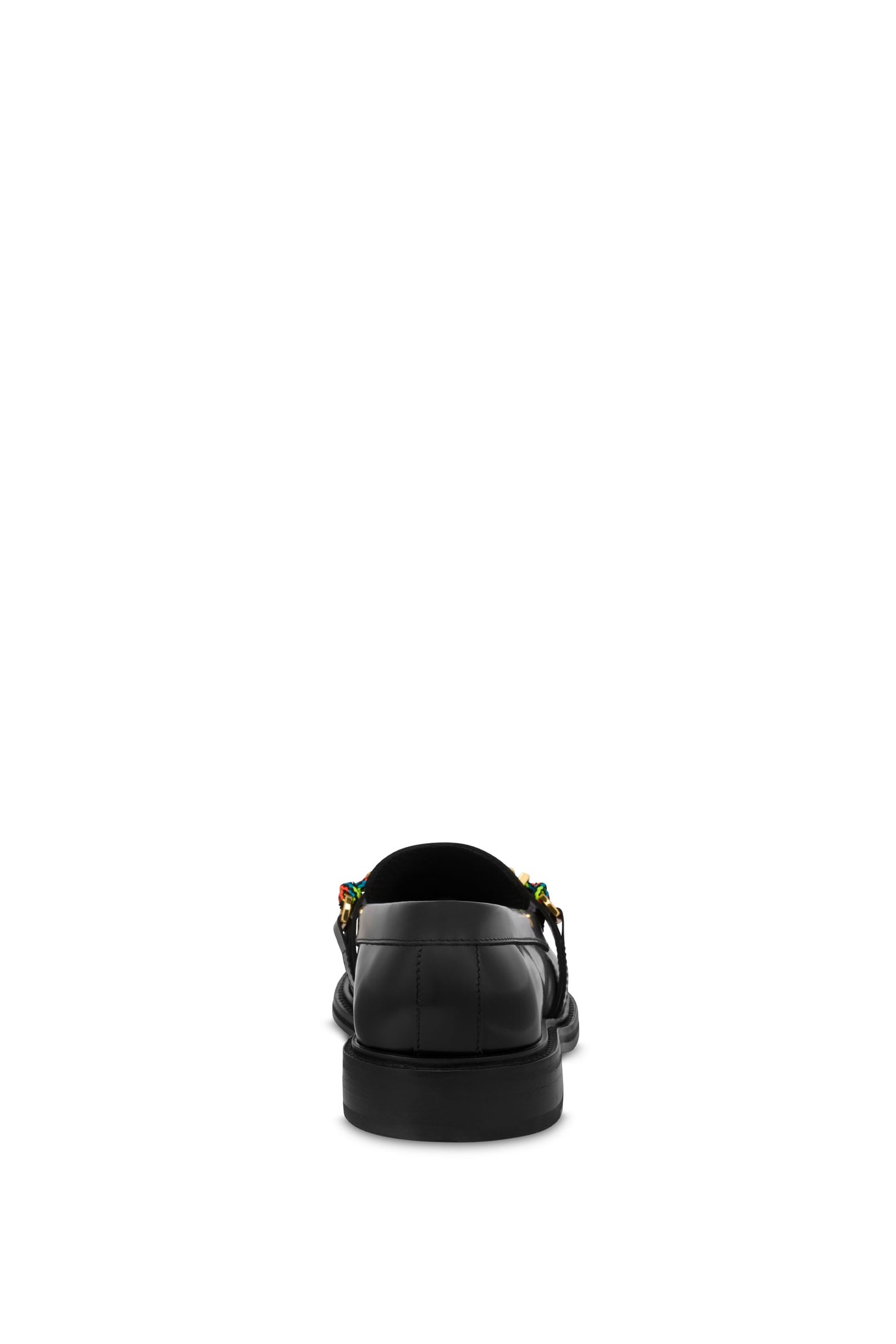 MOCCASINS IN ABRASIVE CALFSKIN LETTERING LOGO BLACK 3