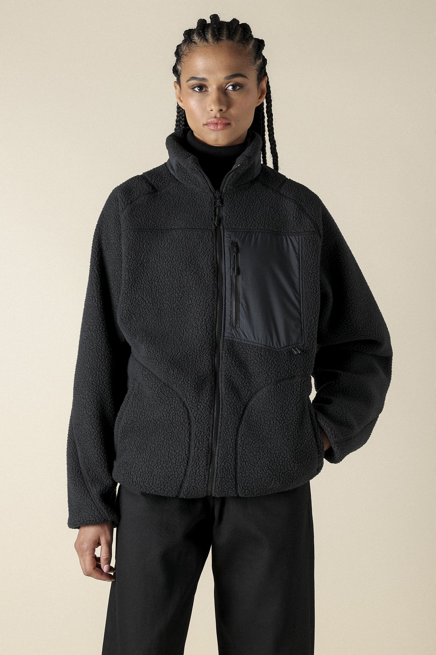 UNISEX SL POLARTEC THERMAL REV.JACKET BLACK 1