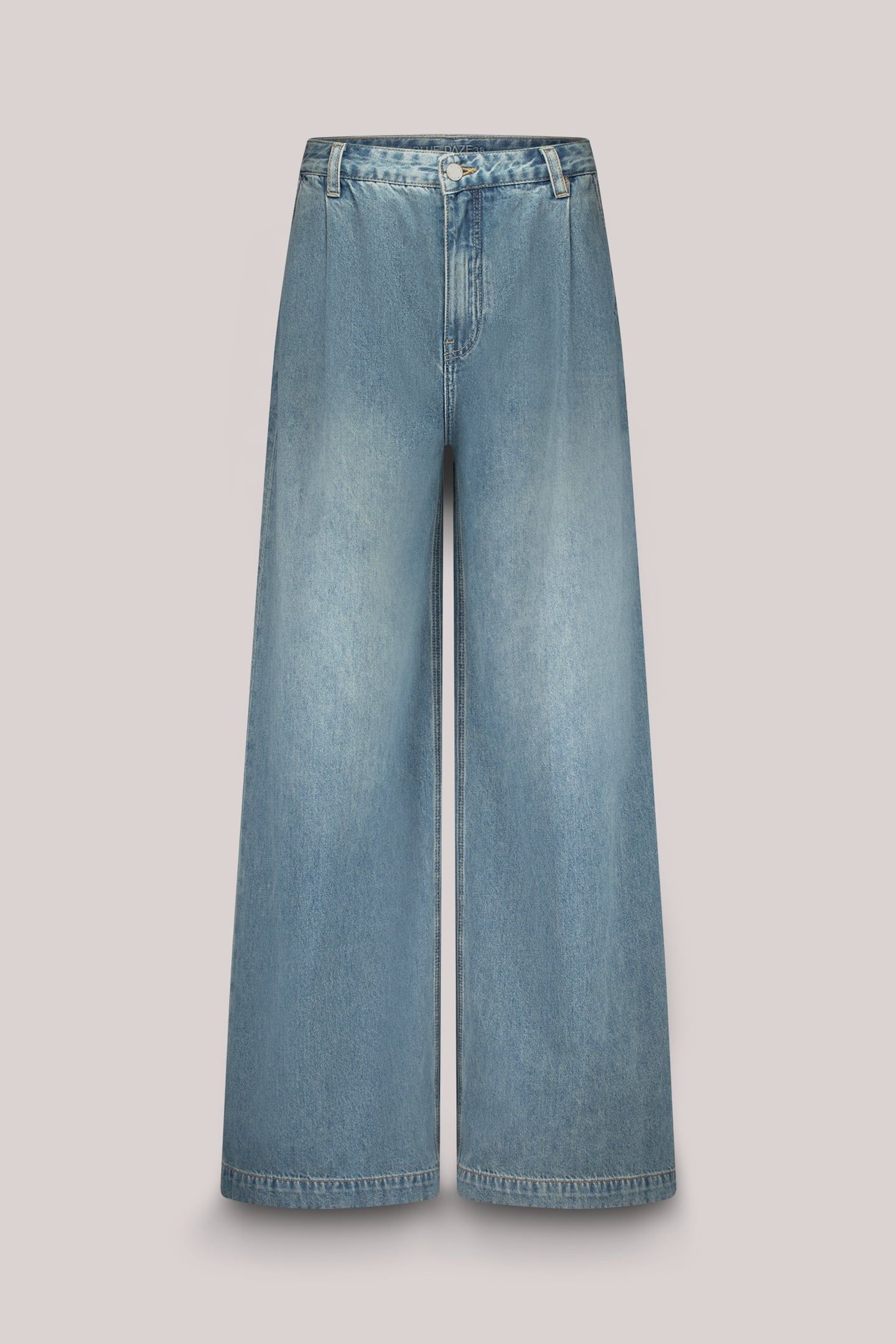 WIDE LEG JEANS VINTAGE COTTON TWILL DENIM 4
