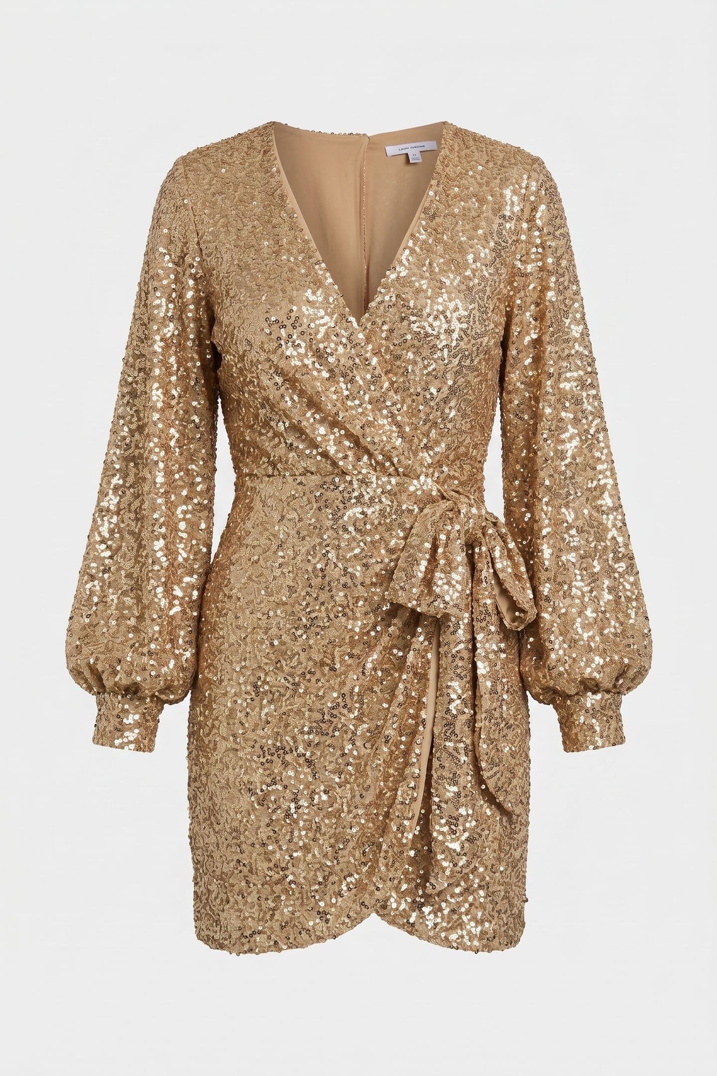 LA ARLENE PARTY DRESS BEIGE 5