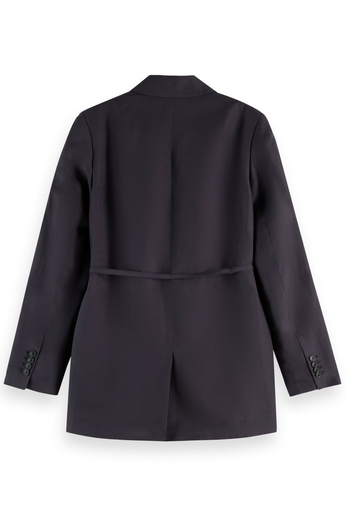 DOUBLE BREASTED BELTED DRAPEY BLAZER CHARCOAL ART 5