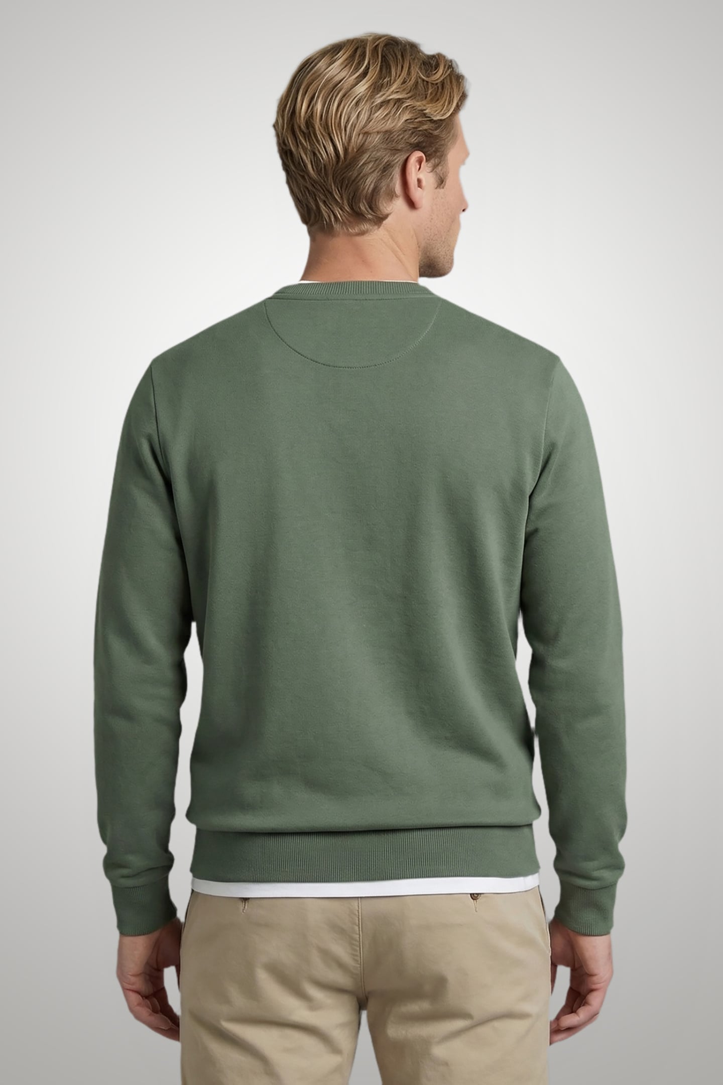 MCG LOGO CREW LIGHT OLIVE 2