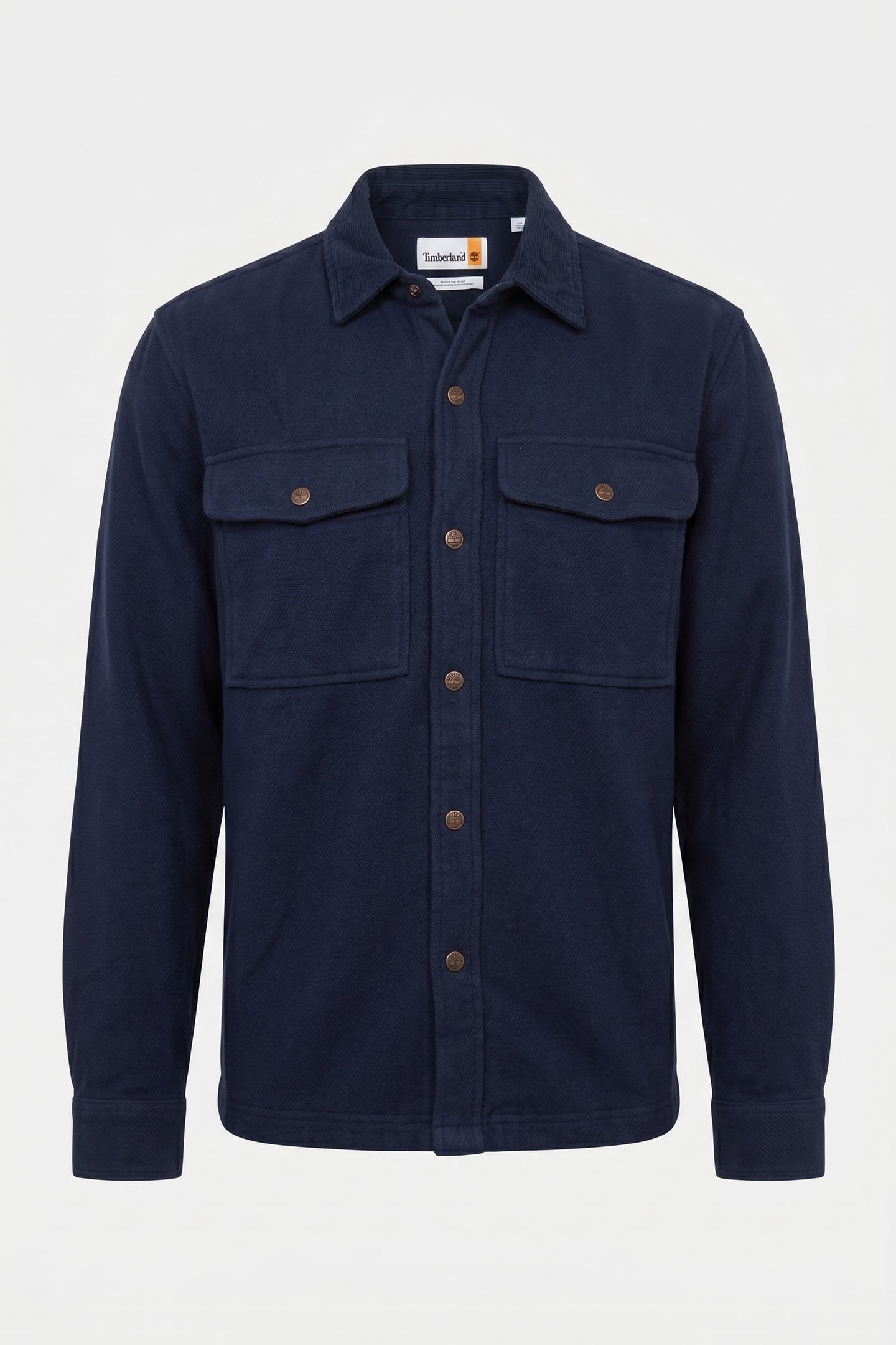 CORDUROY COLLAR UTILITY OVERSHIRT PEACOAT 3