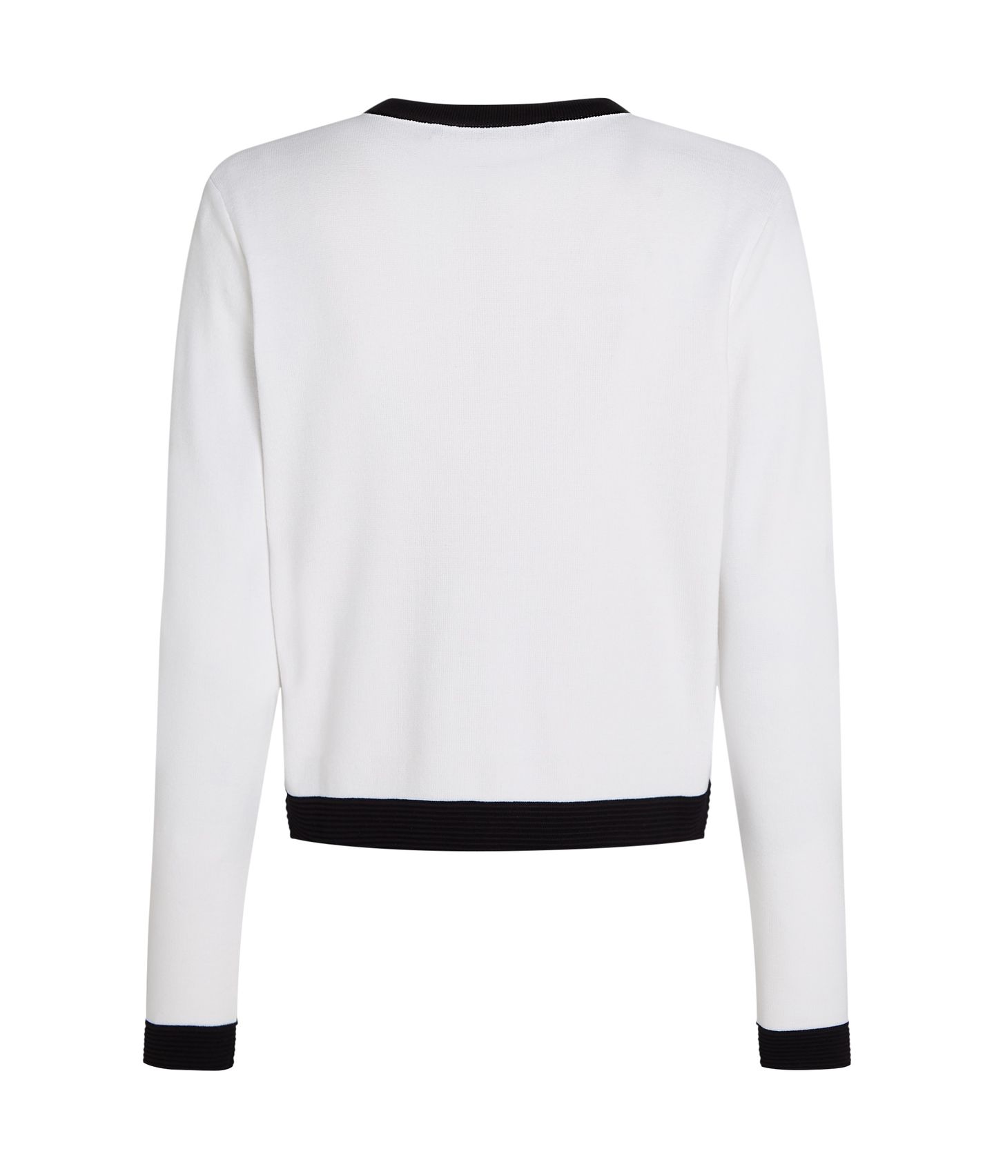 CLASSIC LSLV CARDIGAN WHITE 5