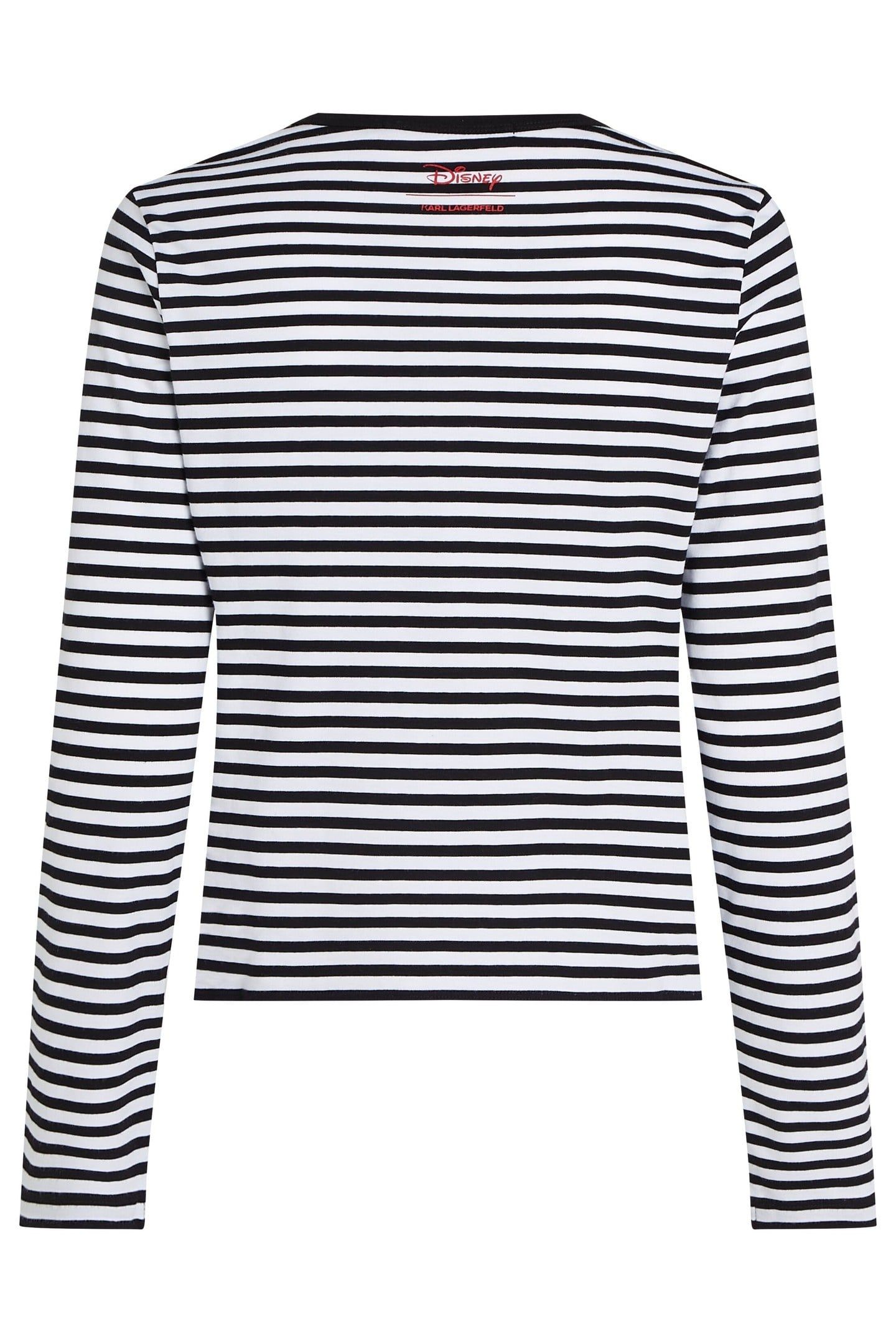 DISNEY STRIPE LONGSLEEVE T-SHIRT SMALL STRIPE BLACK-WHITE 6