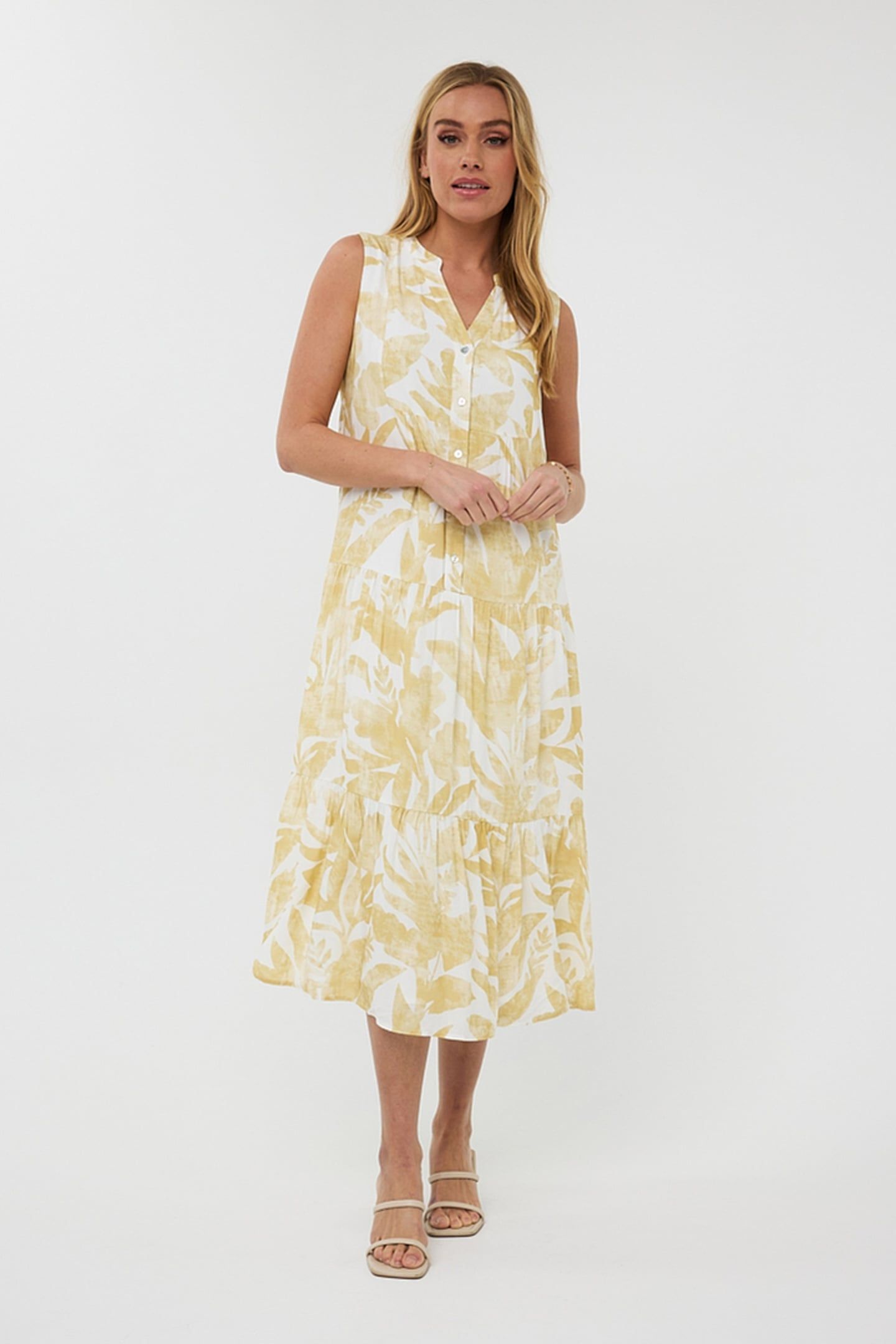 DRESS LONG FADED SOLAR PRINT 1