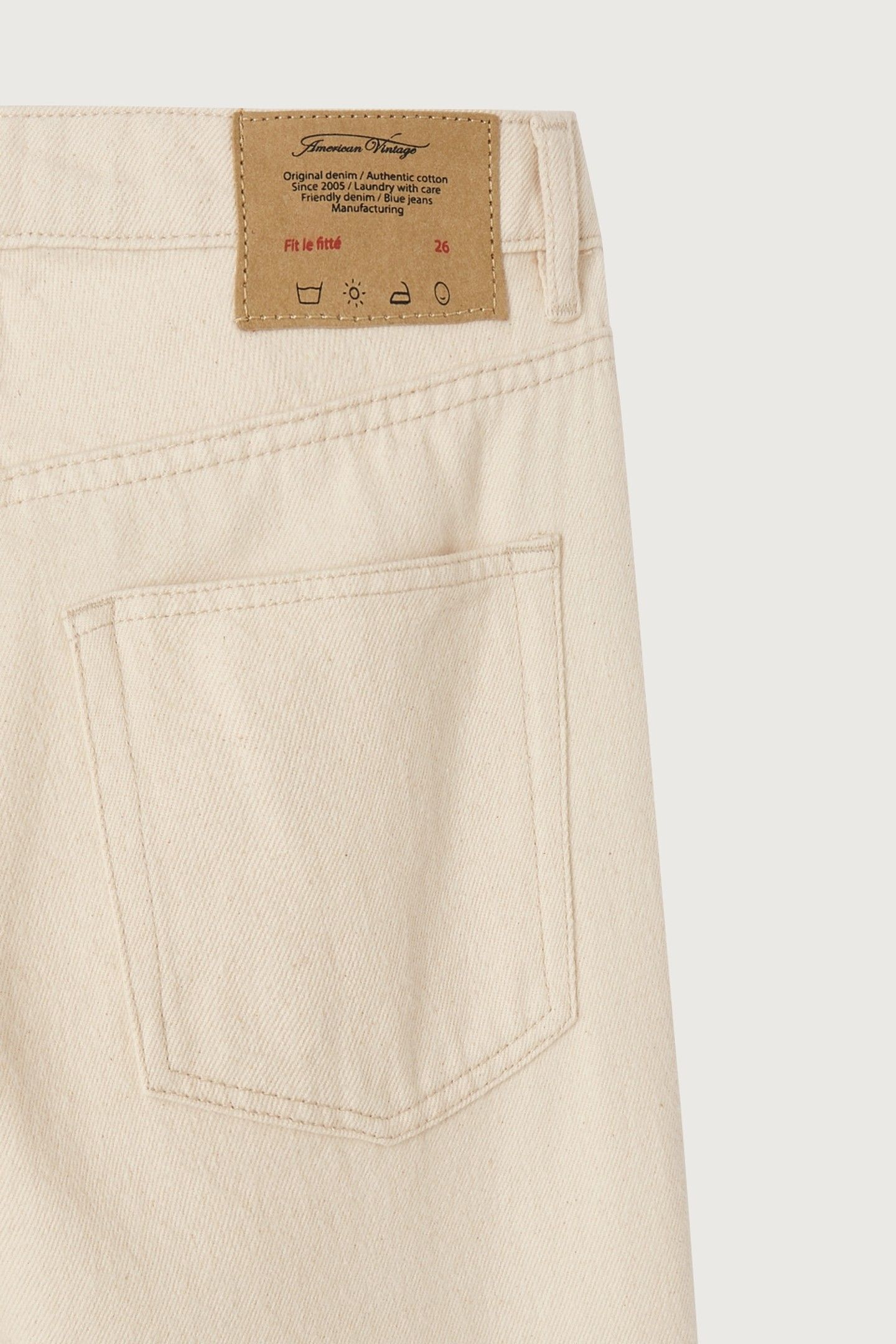 SPYWOOD 5 POCKETS JEANS ECRU 8
