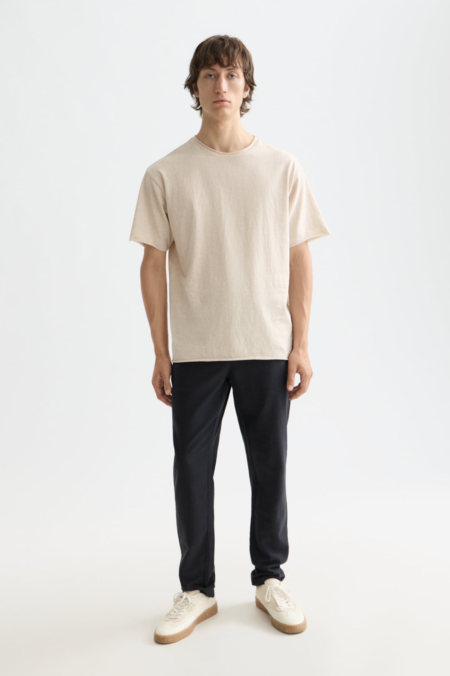 WARREN - COTTON/ LINEN TWILL JOGGER BLACK 1