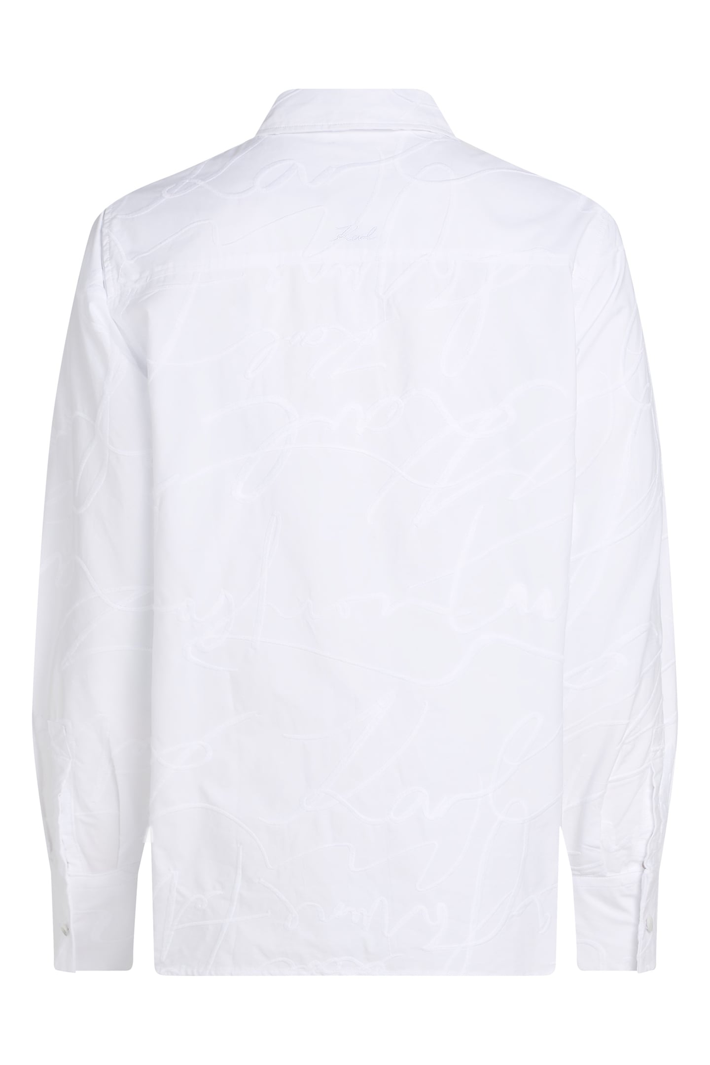 EMBROIDERY POPLIN SHIRT WHITE SCRIBBLE 4
