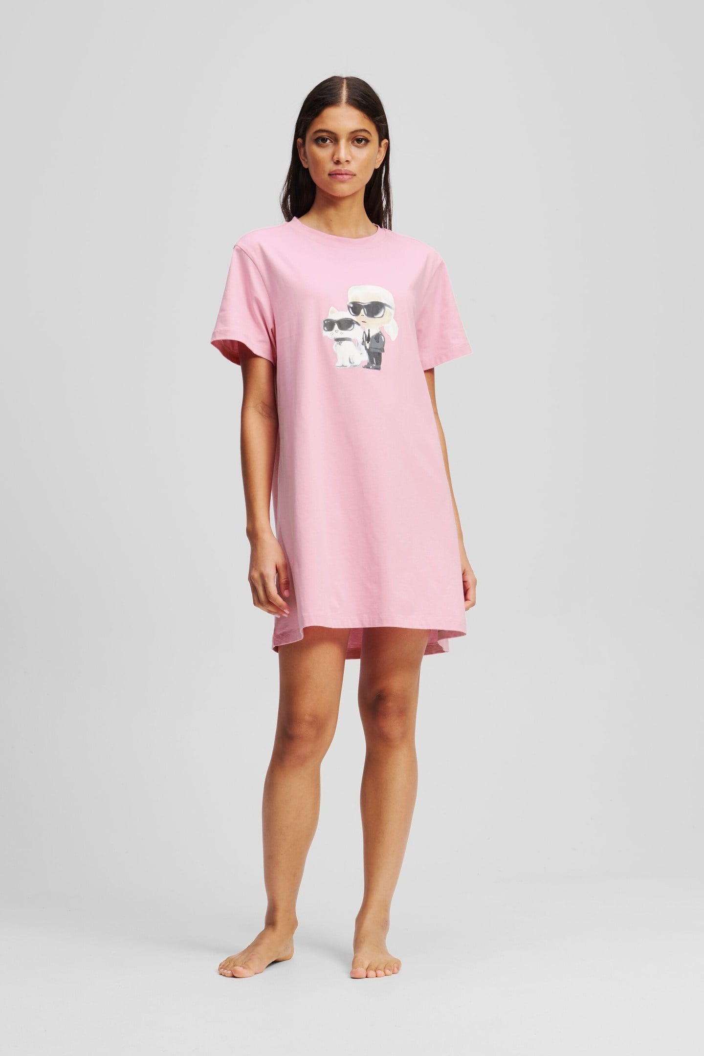 IKON SKETCH SS PJ DRESS BEGONIA PINK 1
