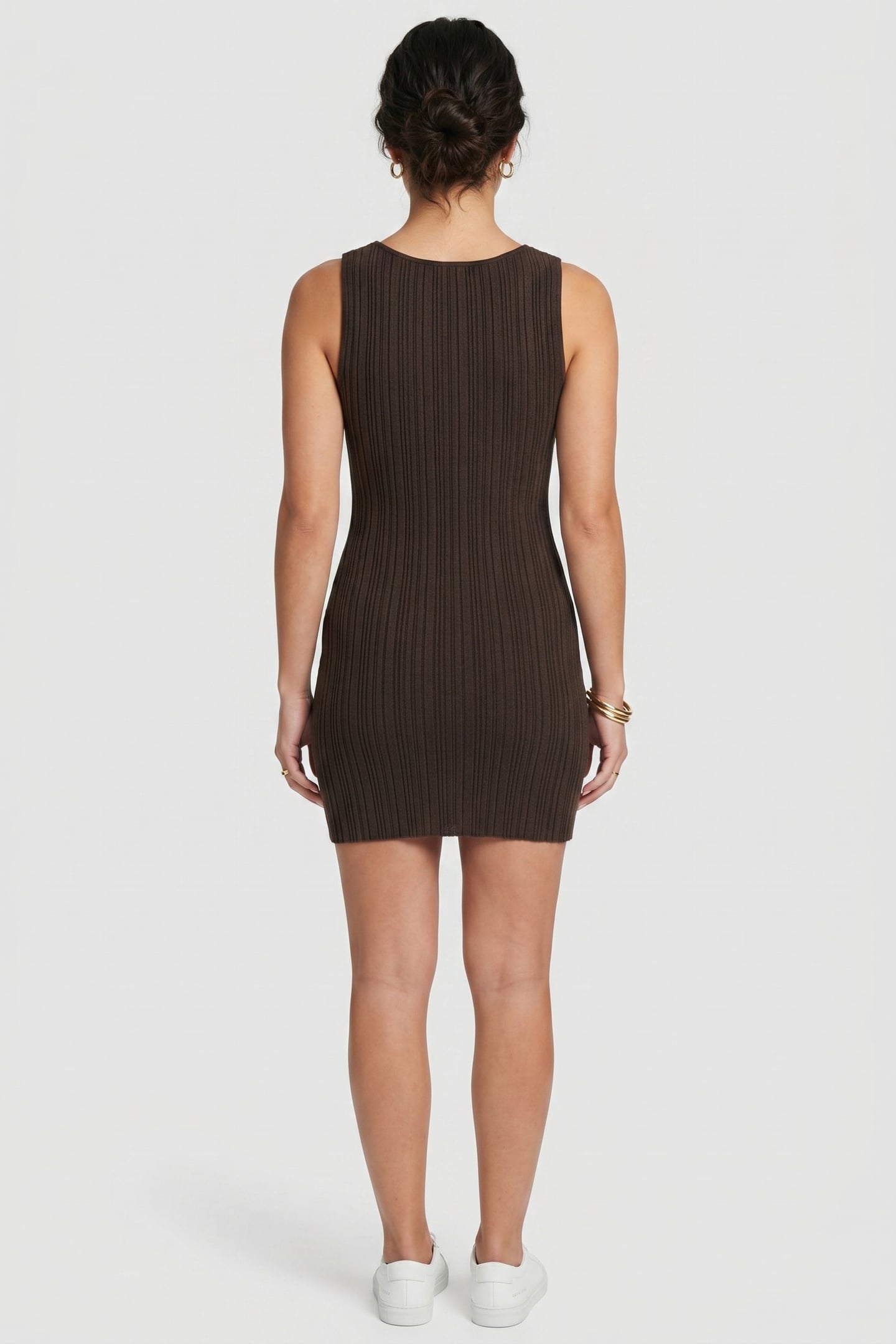 BELLE DRESS BROWN 2