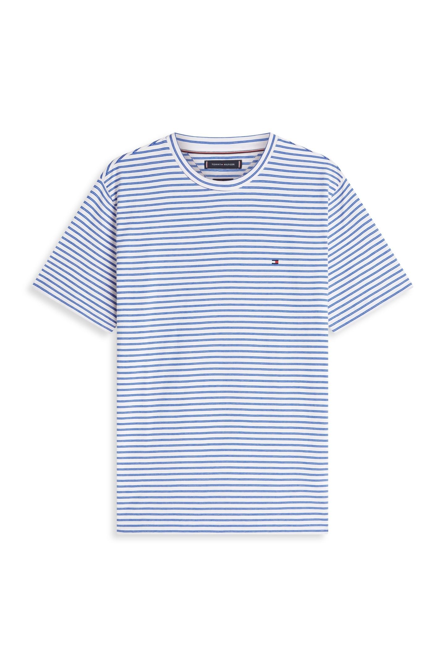 ESSENTIAL SEASONAL REGULAR FIT T-SHIRT WHITE/REGAL BLUE STRI 5