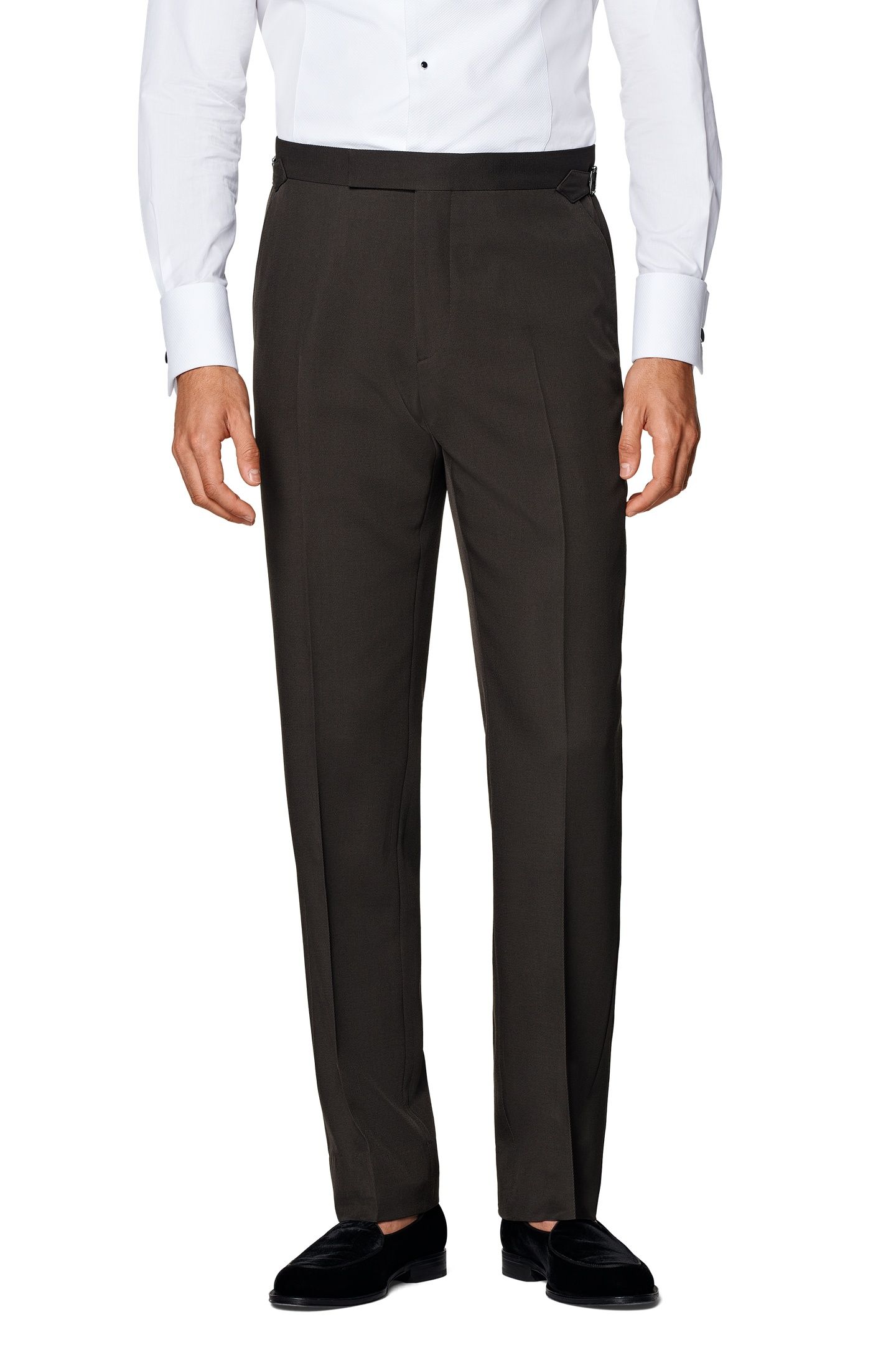 MILANO PURE WOOL S120 NESTED TUXEDOS DARK BROWN 2