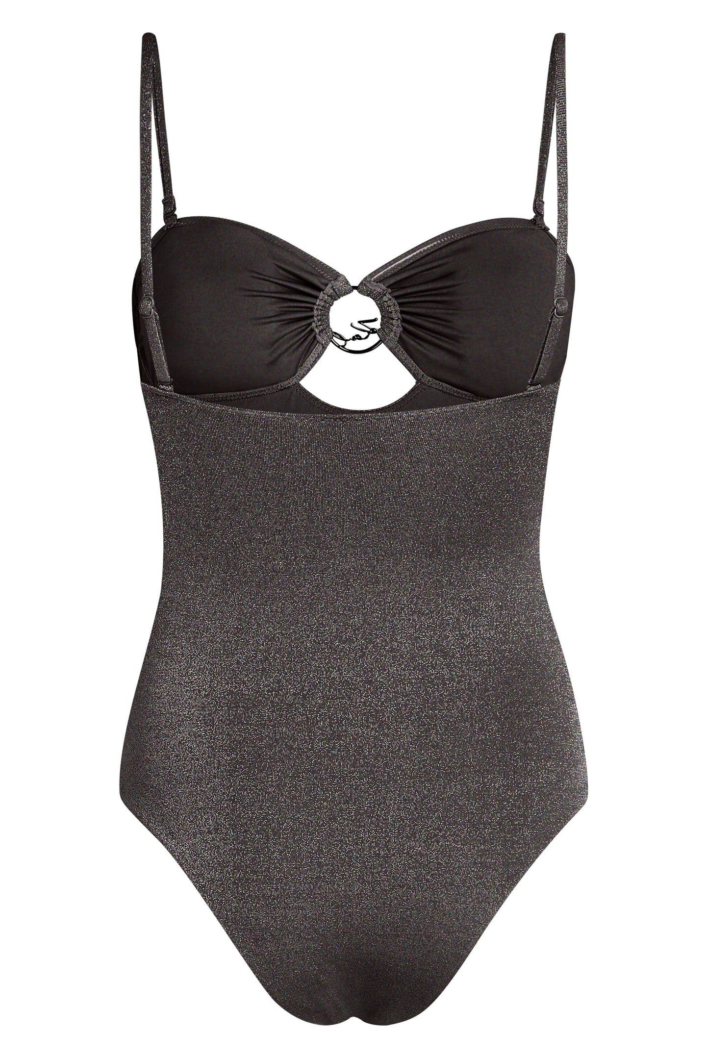 KARL DNA RING RIO SWIMSUIT BLACK LUREX 4