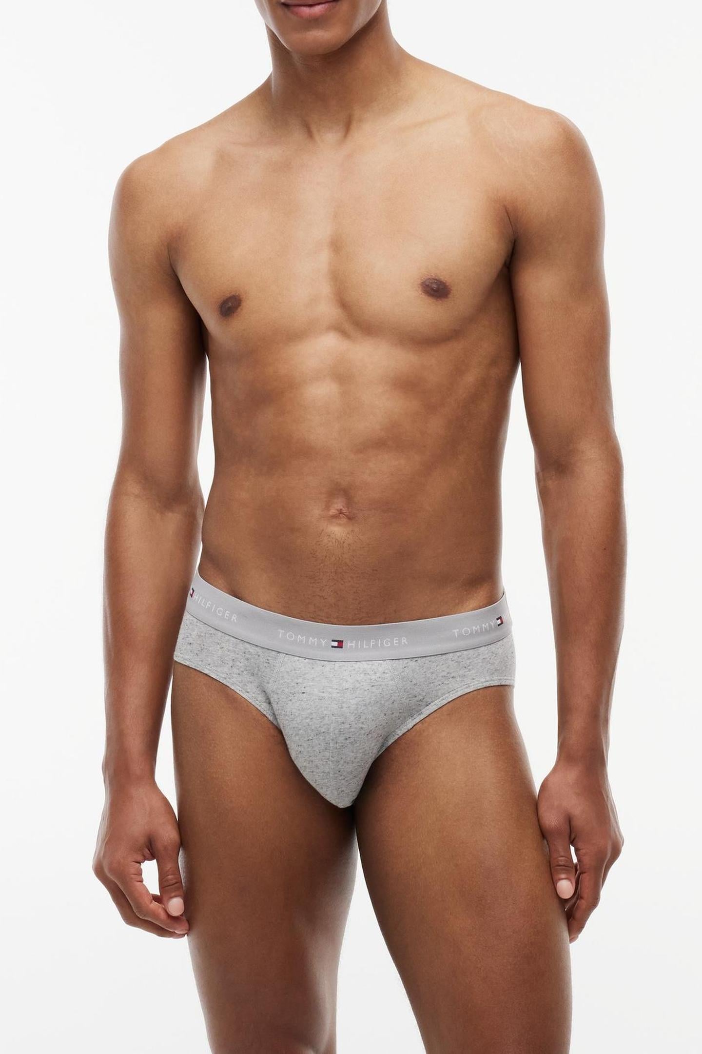 3-PACK BRIEF WAISTBAND MID HEATHER/BLACK/WHITE 4