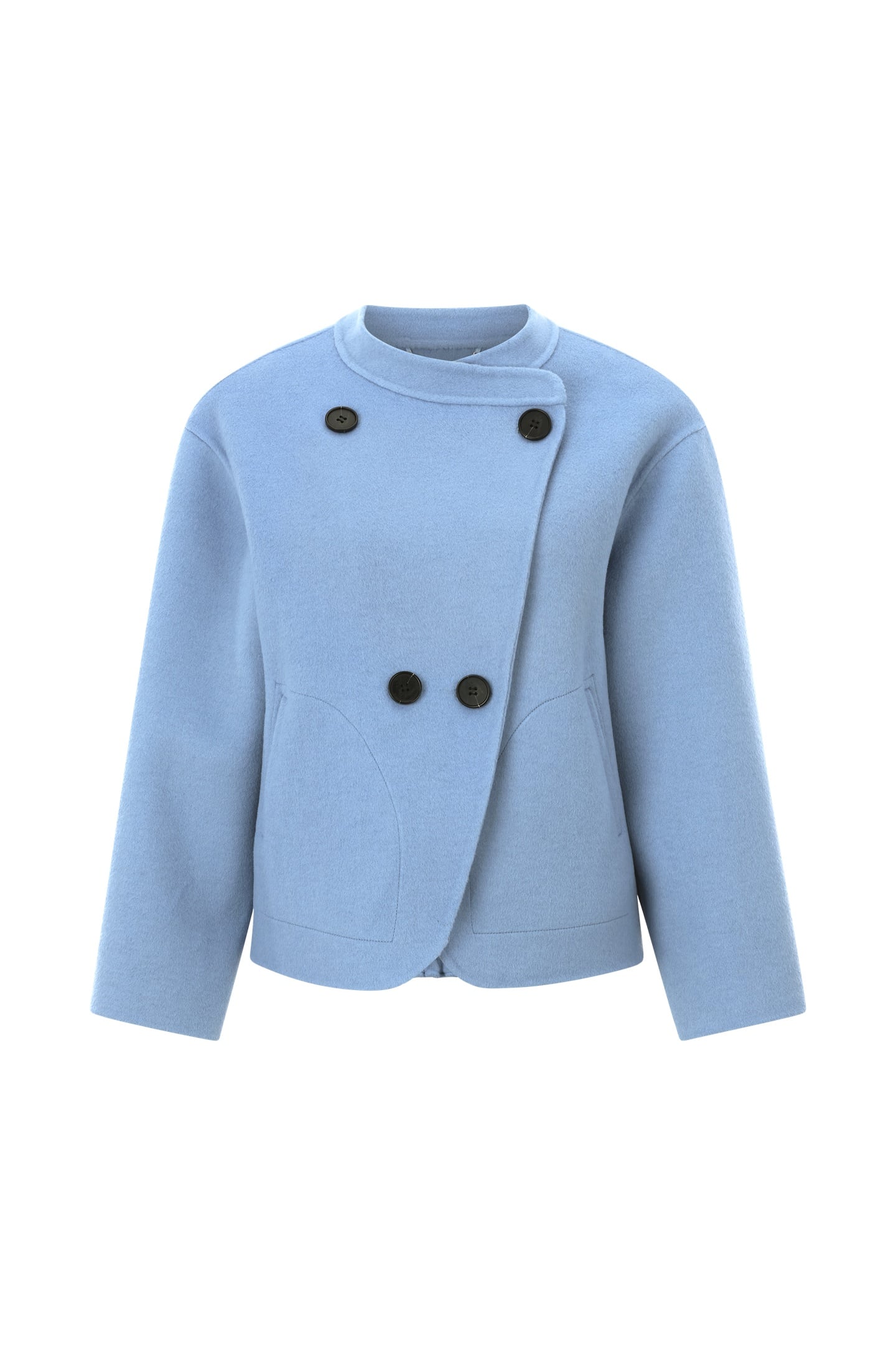 SHORT DOUBLE FACE JACKET OCEAN BLUE 4