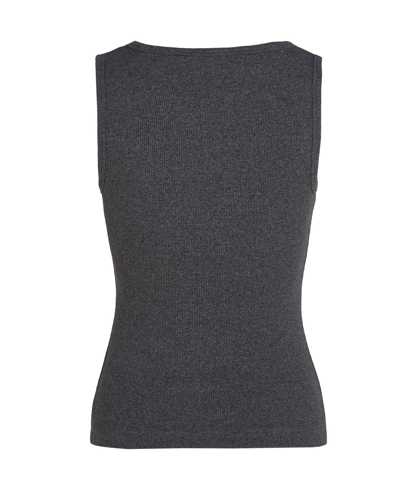RIBBED V-NECK TANK MELANGE GREY MELANGE 6
