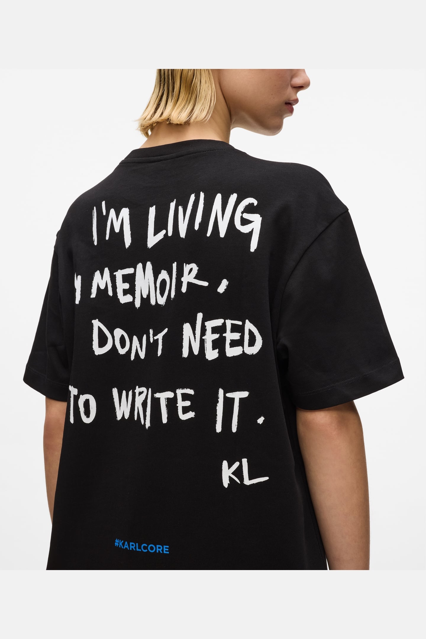 KLJ KARLISM TEE DRESS BLACK 3