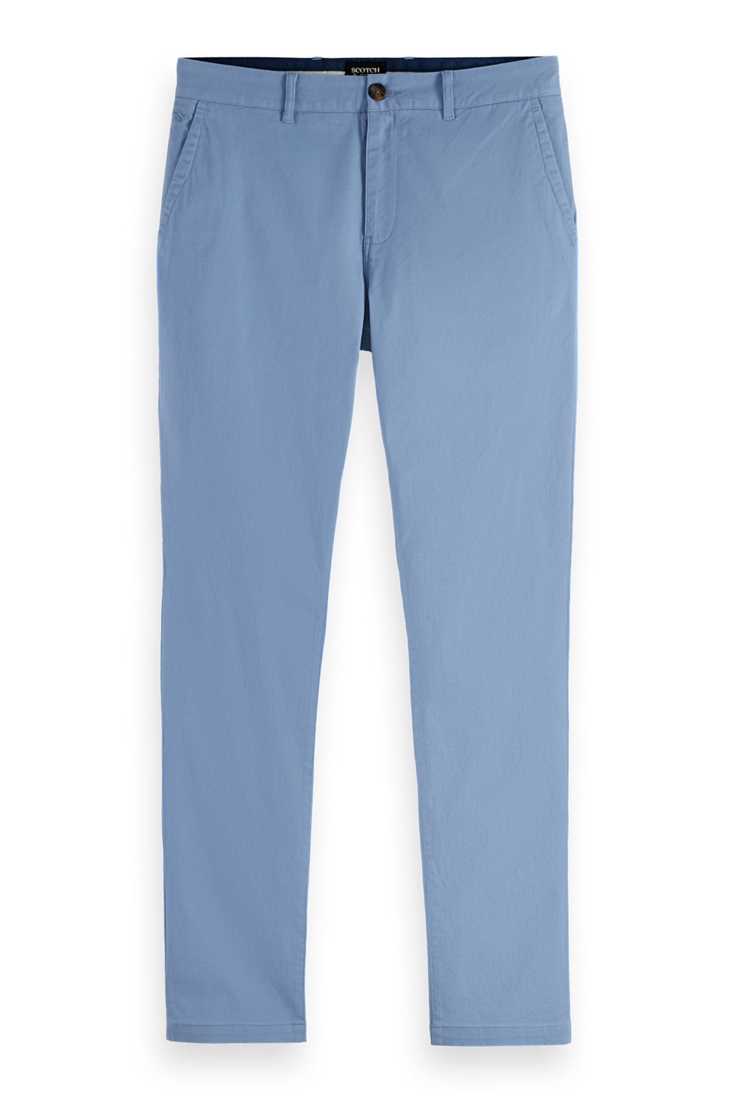 STUART - SLIM-FIT WASHED COTTON BLEND CHINO FADED DENIM 1