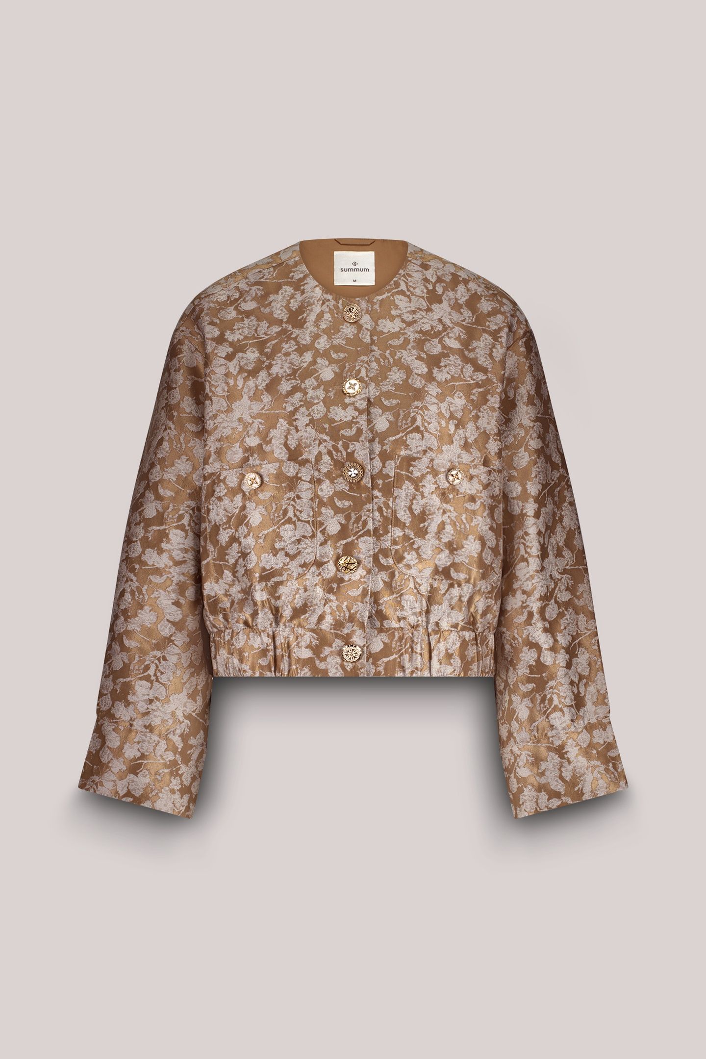 JACKET BOMBER LEAVES JAQUARD ALPACA 4