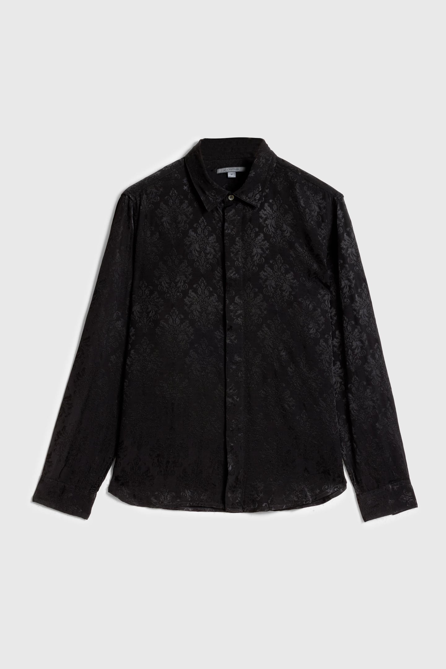 RODNEY COVERED PLACKET LS SHIRT EBONY 2