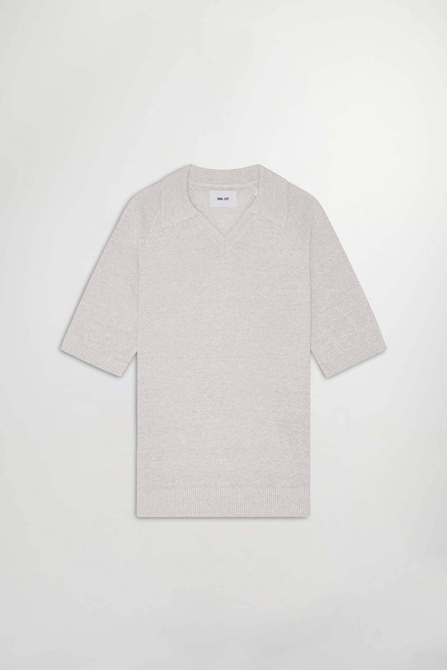 CALE V-NECK POLO 6565 KNIT WINTER SKY 4