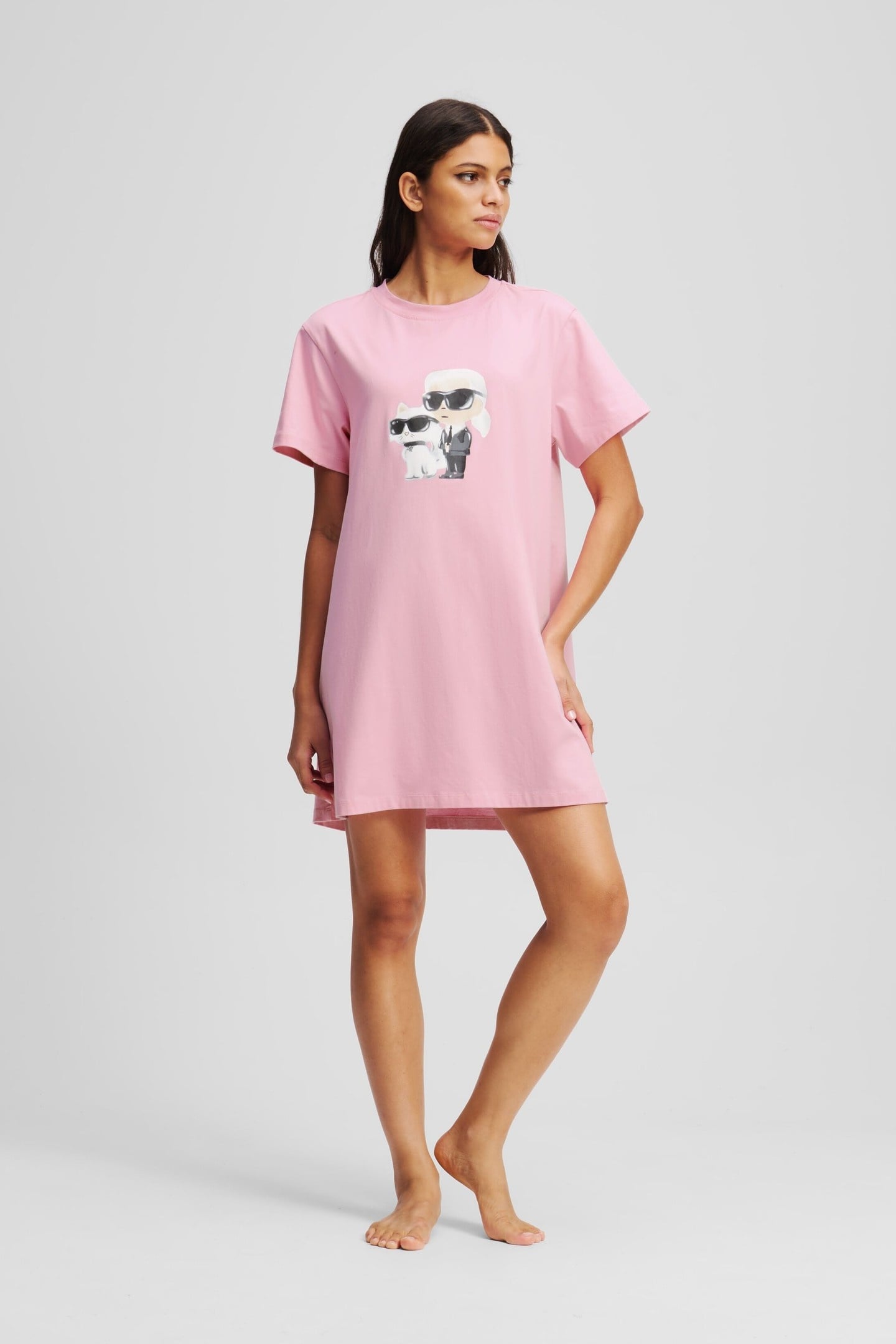 IKON SKETCH SS PJ DRESS BEGONIA PINK 4