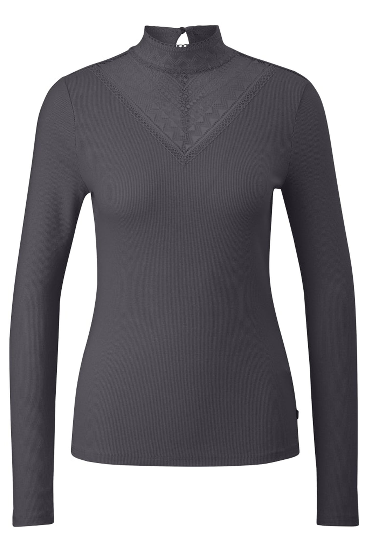 S.OLIVER-QS T-SHIRTS GREY/BLACK 3