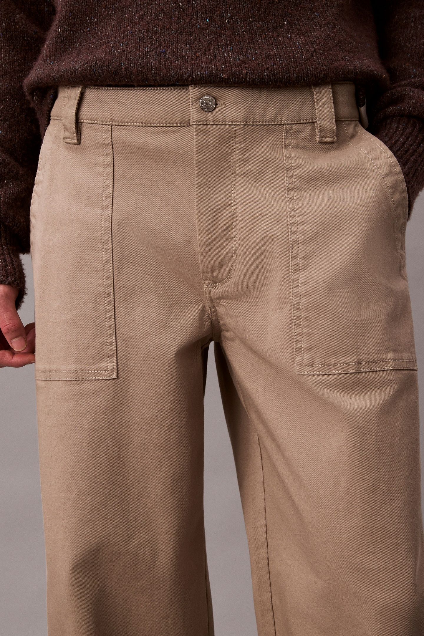 BARREL UTILITY COTTON PANTS VINTAGE KHAKI 5