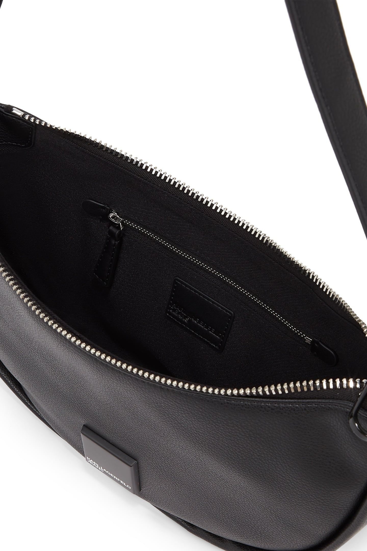 KLJ BOX LOGO SOFT HALFMOON BAG BLACK 4