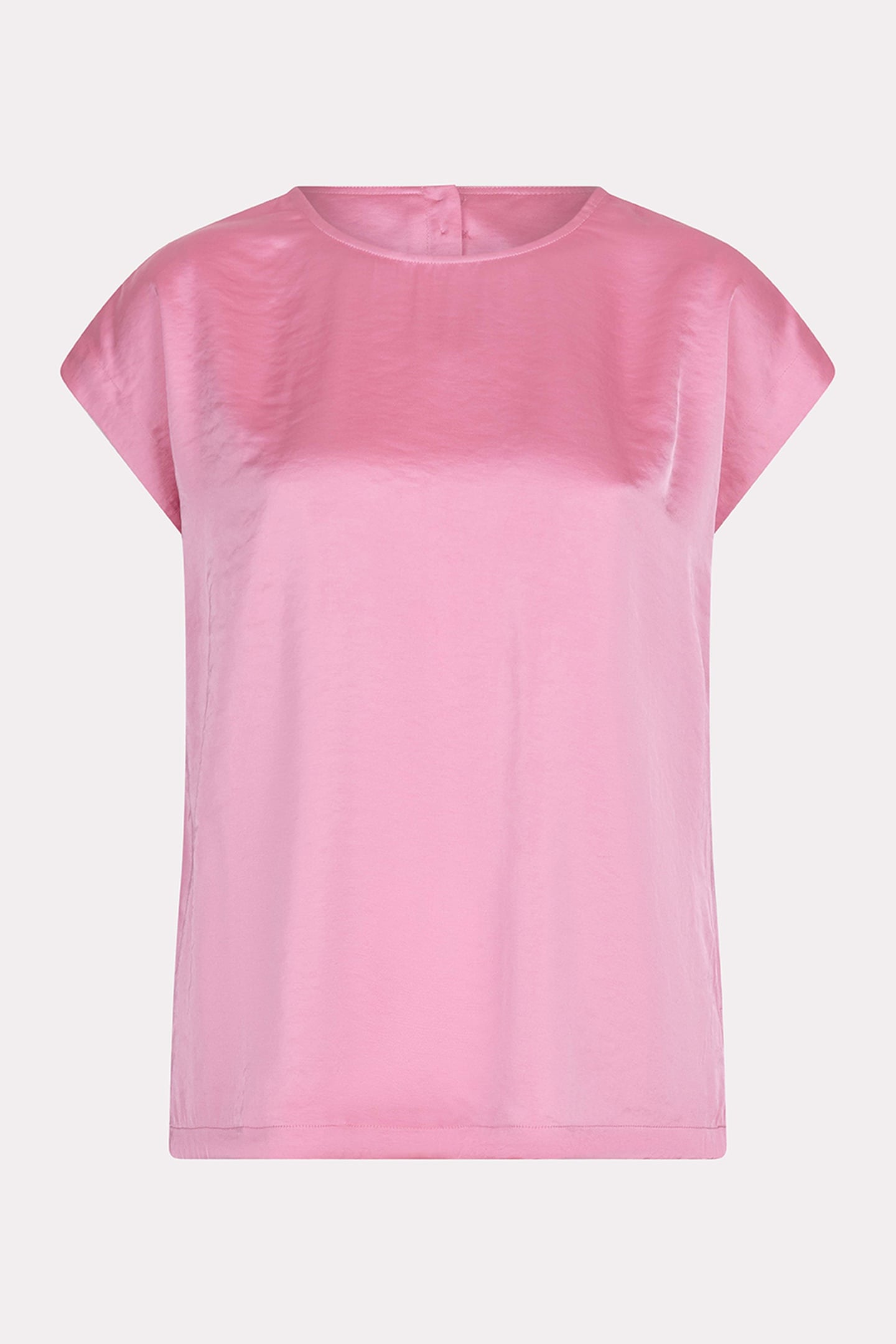 BLOUSE R-NECK SATIN LOOK ROSE 5