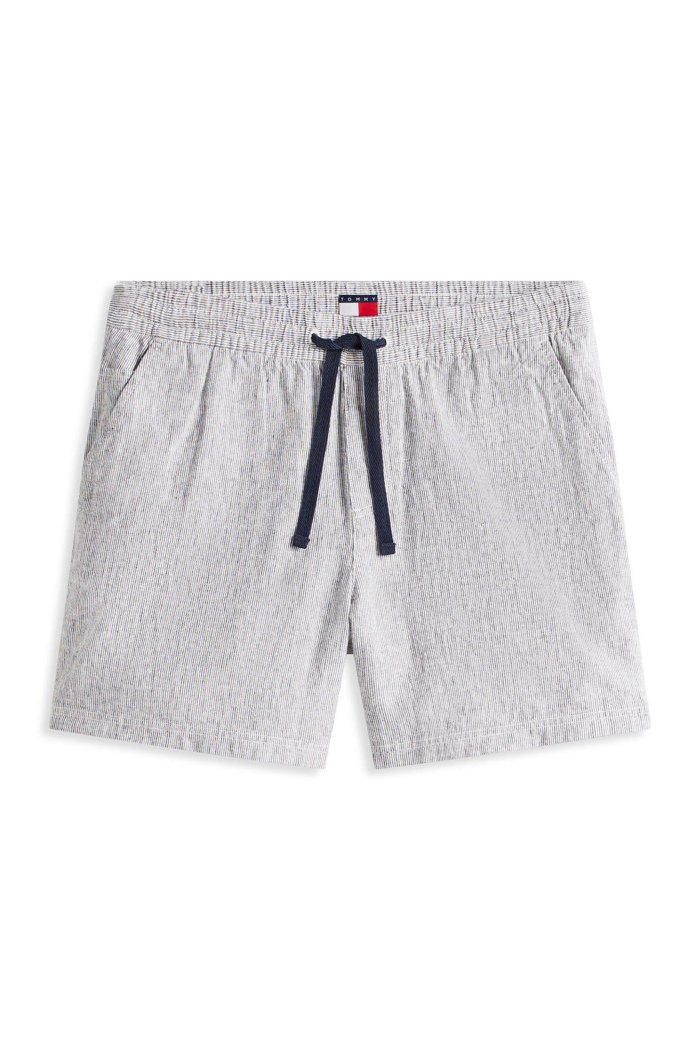 TJM LINEN BLEND SHORTS DARK NIGHT NAVY STRIPES 4