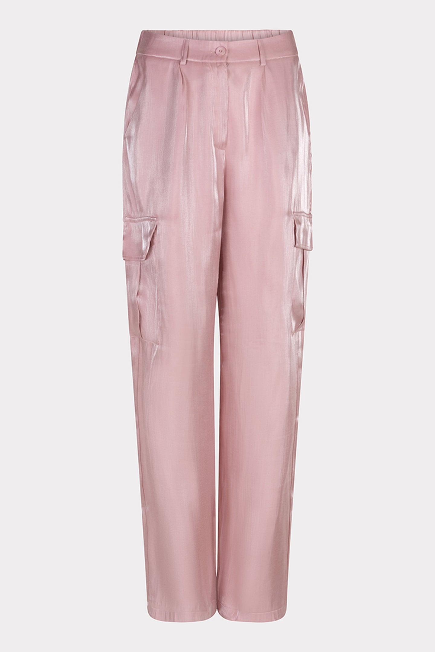 TROUSERS CARGO SILKY TOUCH PASTEL PINK 4