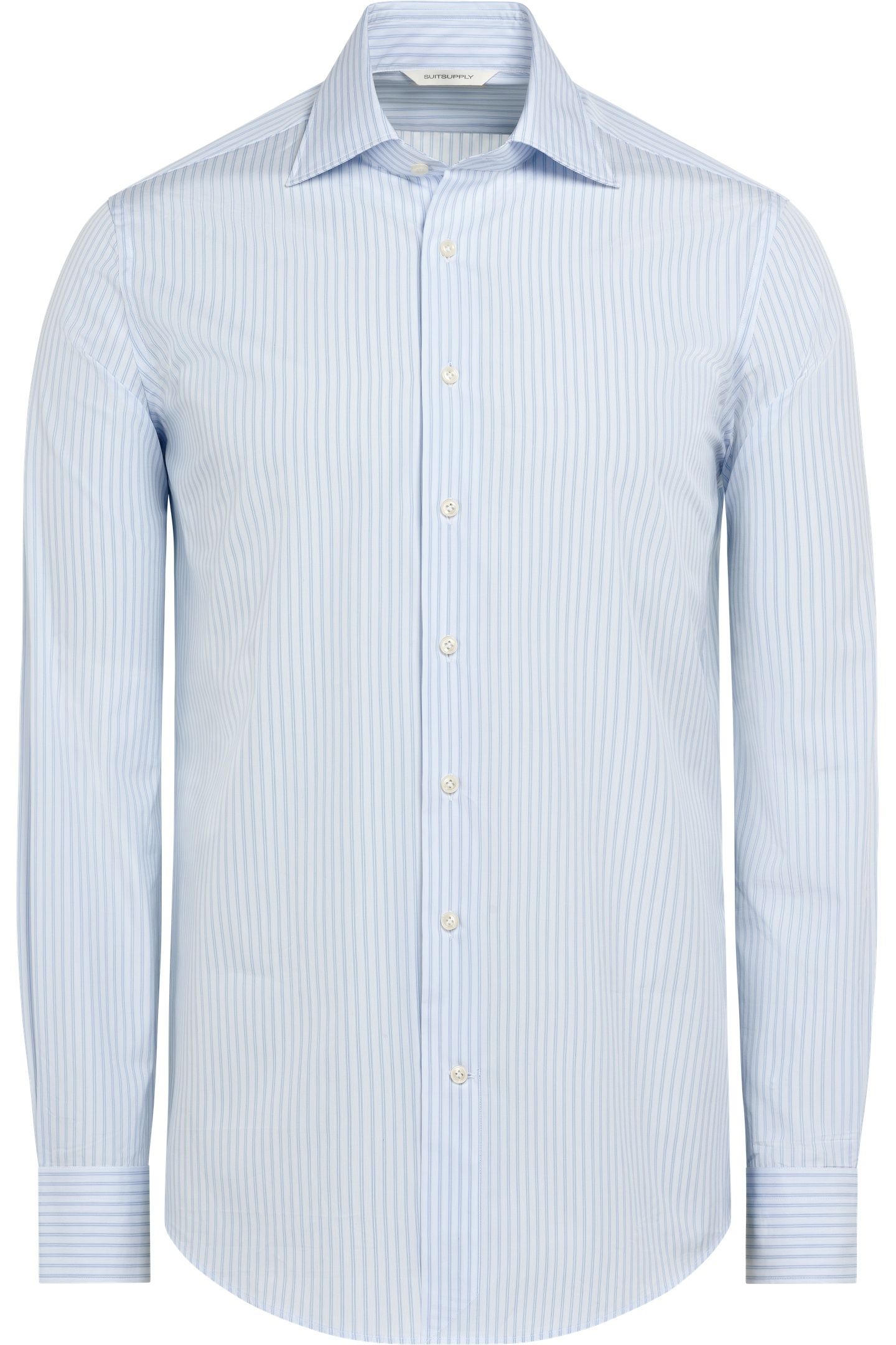 RETRO STRIPE FORMAL SHIRTS LIGHT BLUE 5