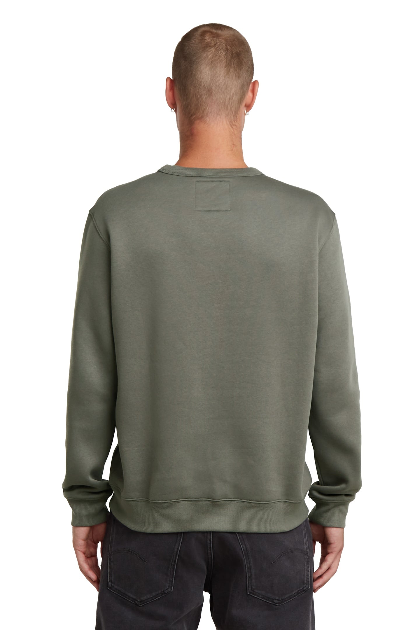 CENTER CHEST LOGO SWEATER GREY 4