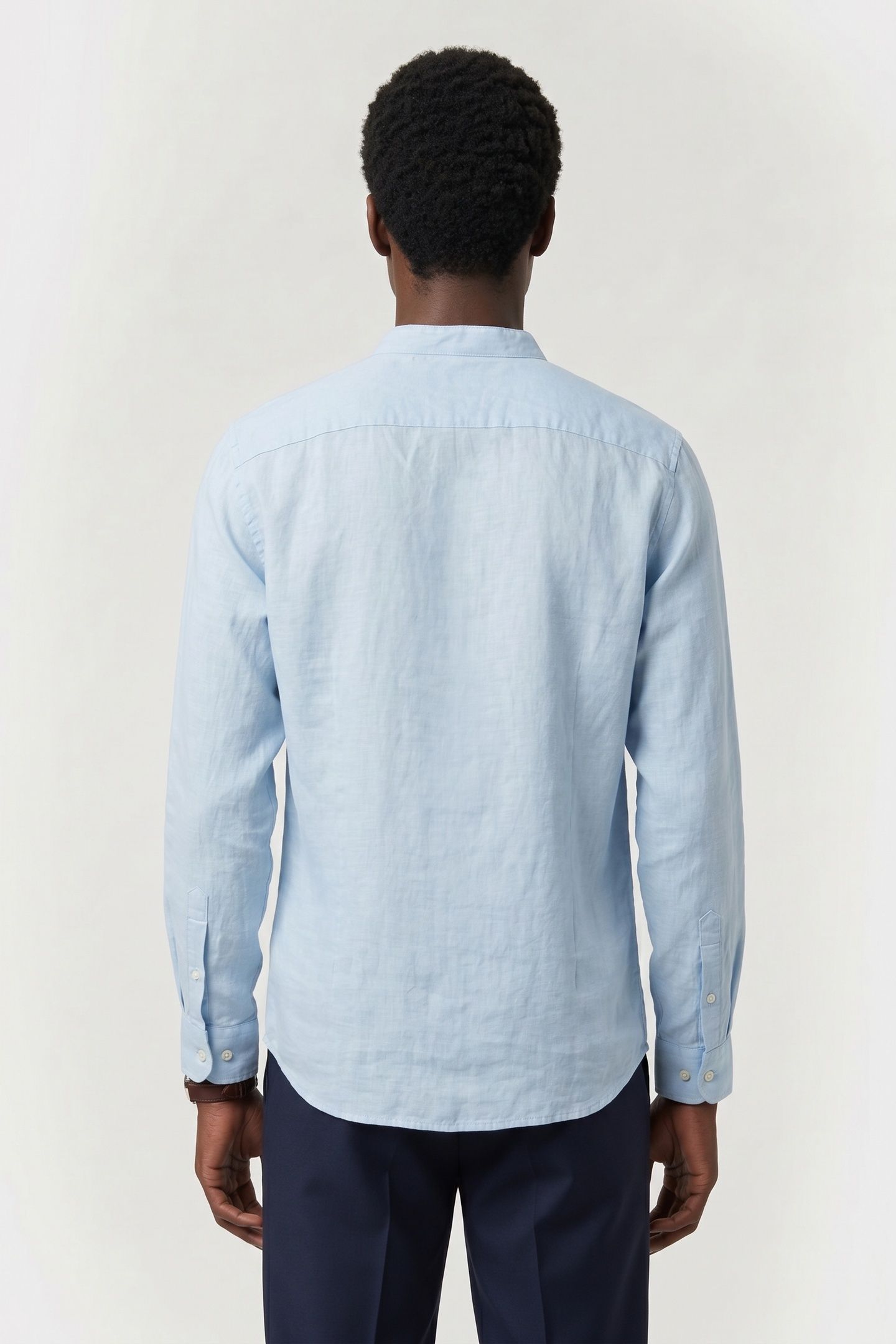 COTTON/LINEN KOREAN LS SHIRT SKYWAY 3