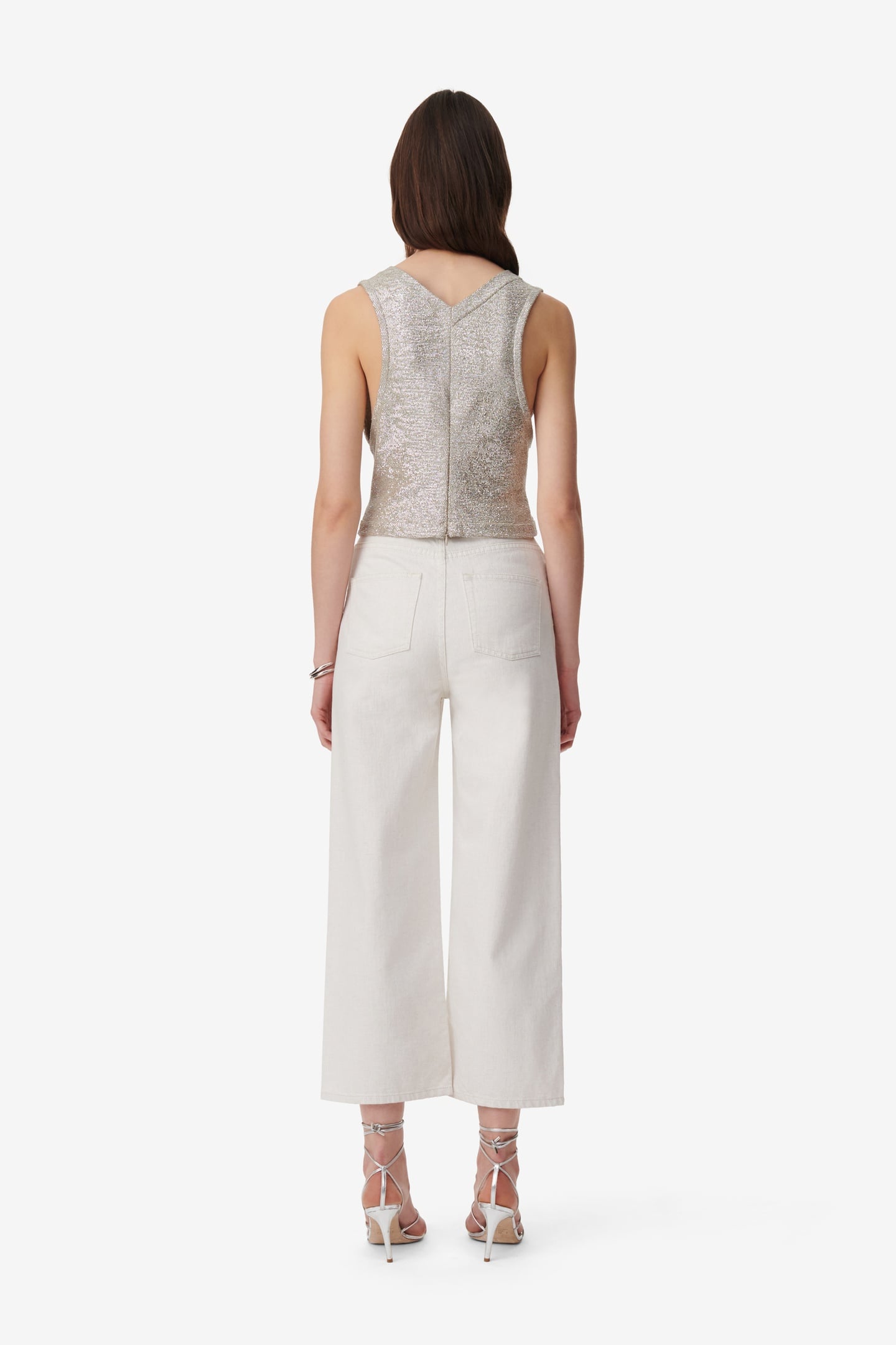 SAMIRA TOP TAUPE / SILVER 3