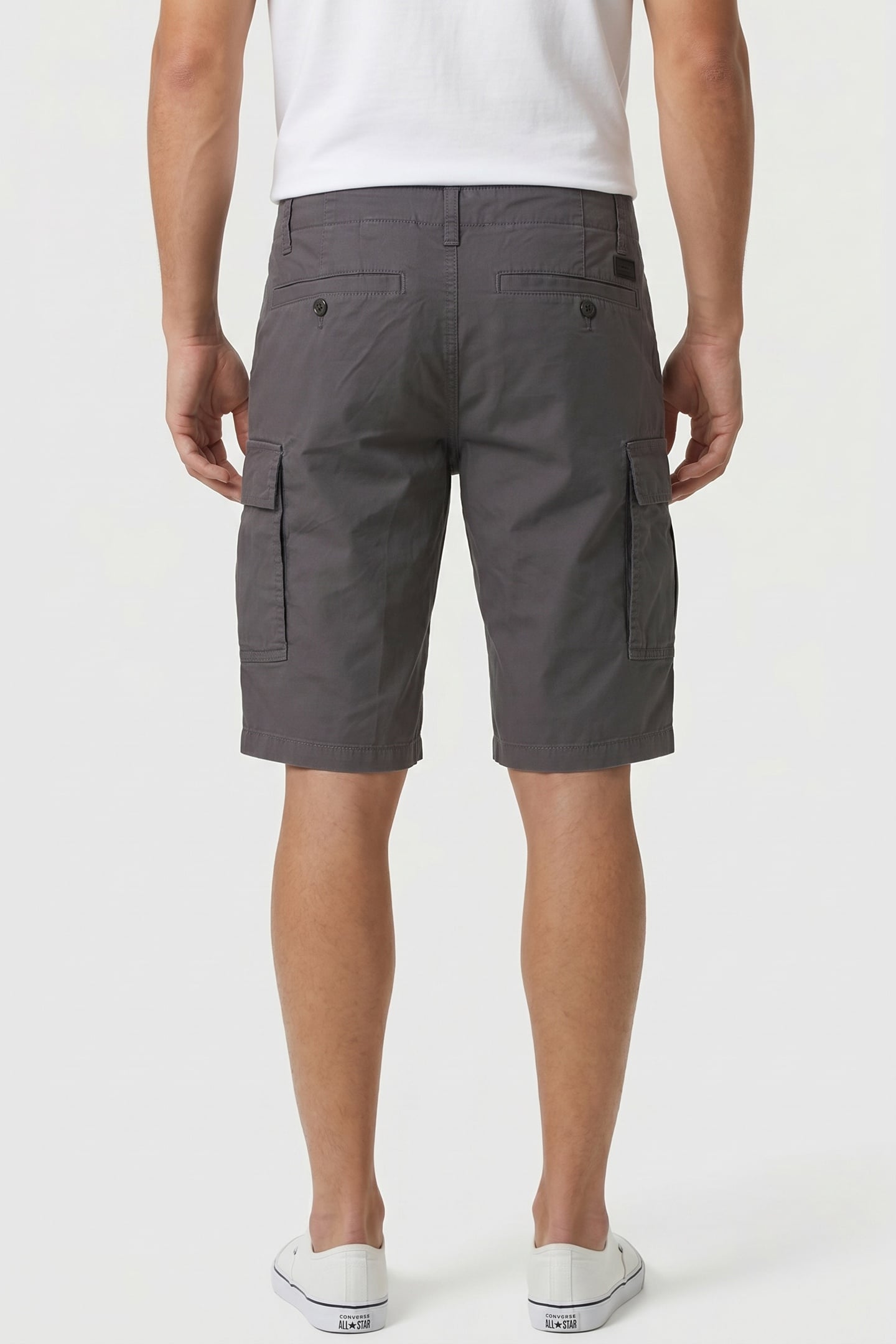 TWILL CARGO SHORT DARK GREY 3