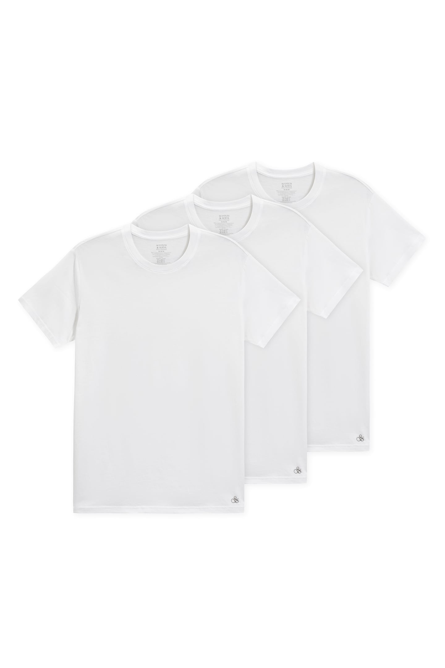 3PK MENS ULTRA SOFT CREW NECK TEE WHITE 1