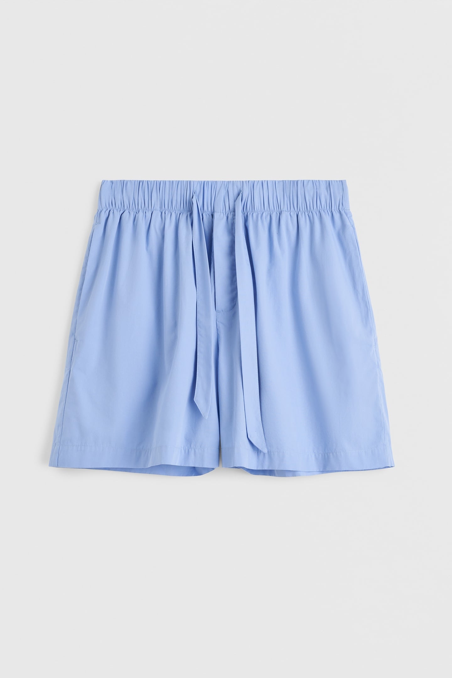 UNISEX POPLIN, PYJAMAS SHORTS CORNFLOWER BLUE 4
