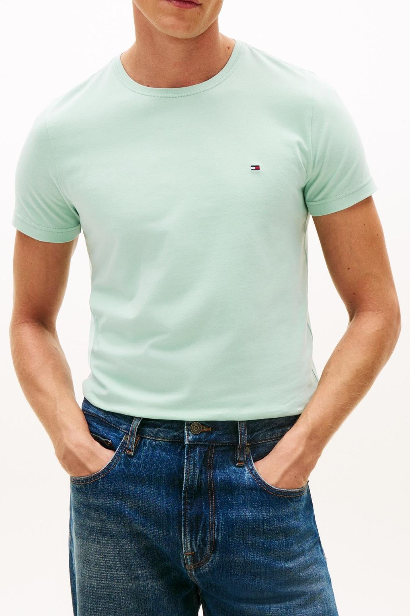 STRETCH SLIM FIT TEE CRUSHED MINT 1