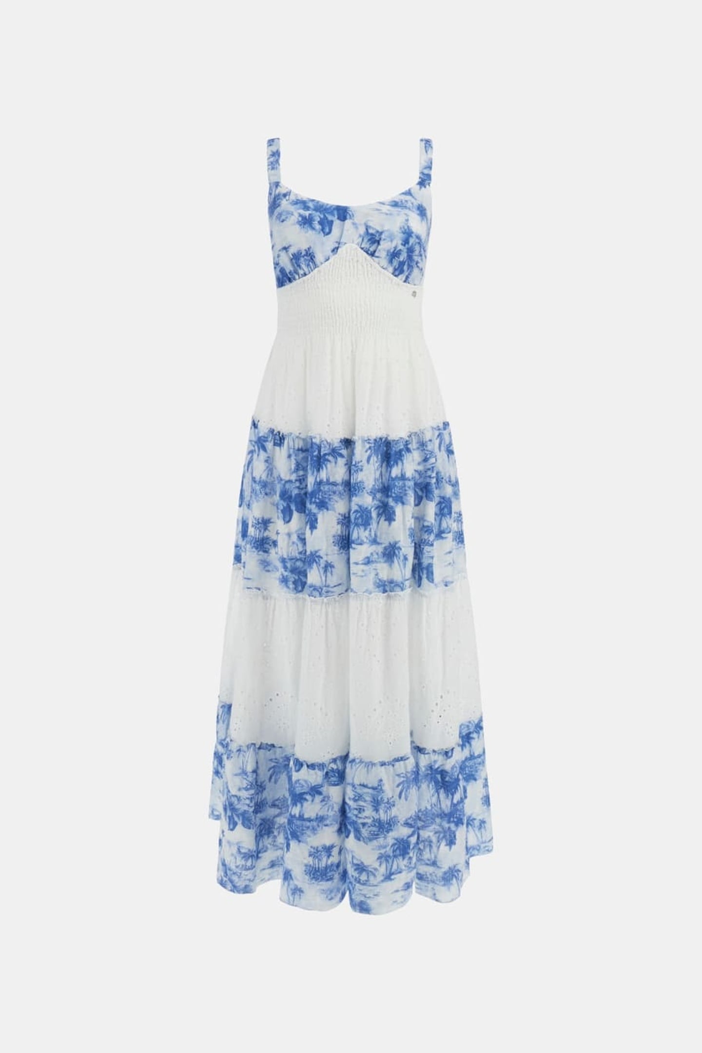 GUESS ECO SAVINA MIX PRINT DRE VINTAGE ISLAND BLUE 3