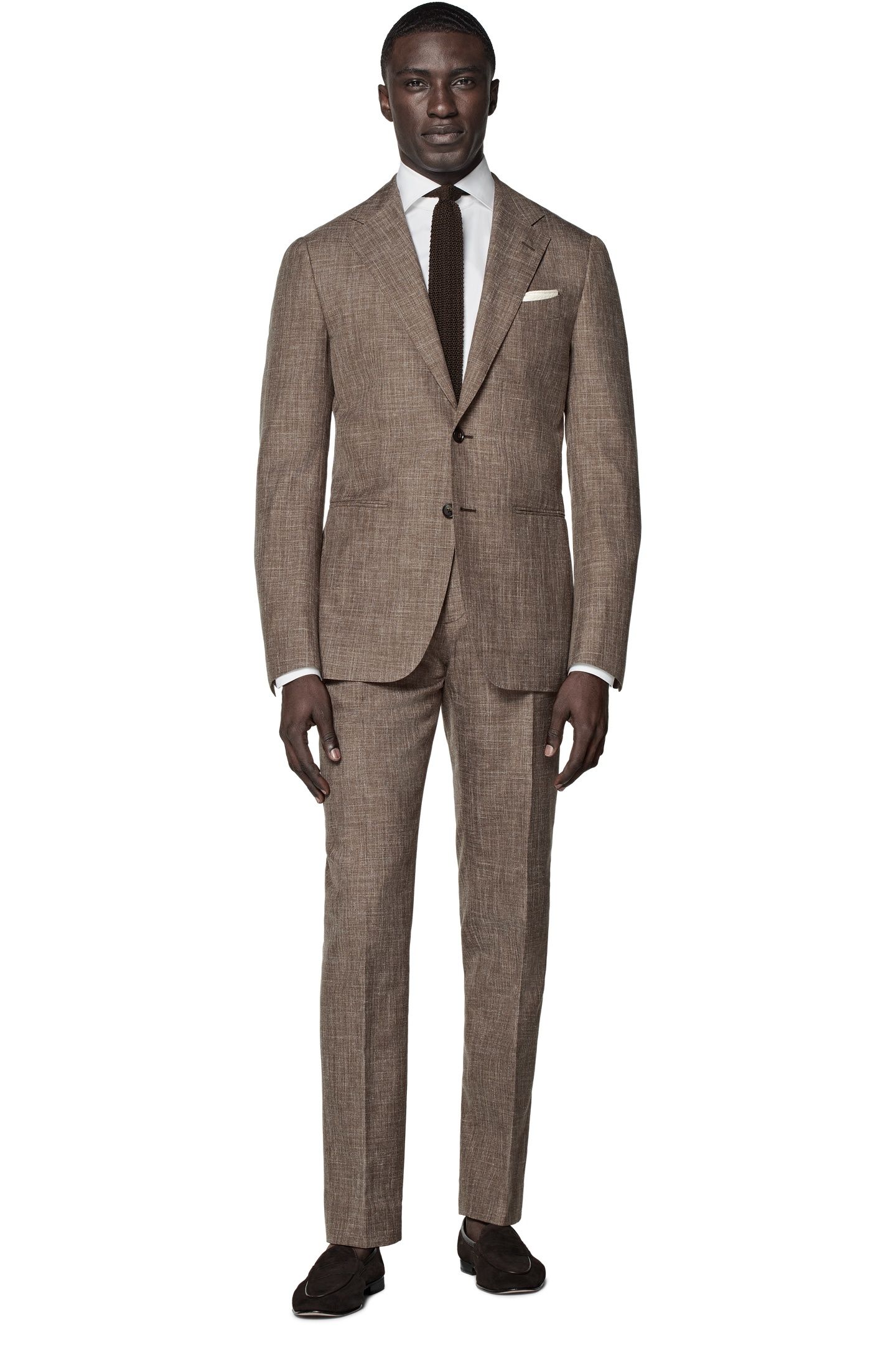 HAVANA-MID BROWN-WOOL SILK LINEN NESTED SUITS MID BROWN 5