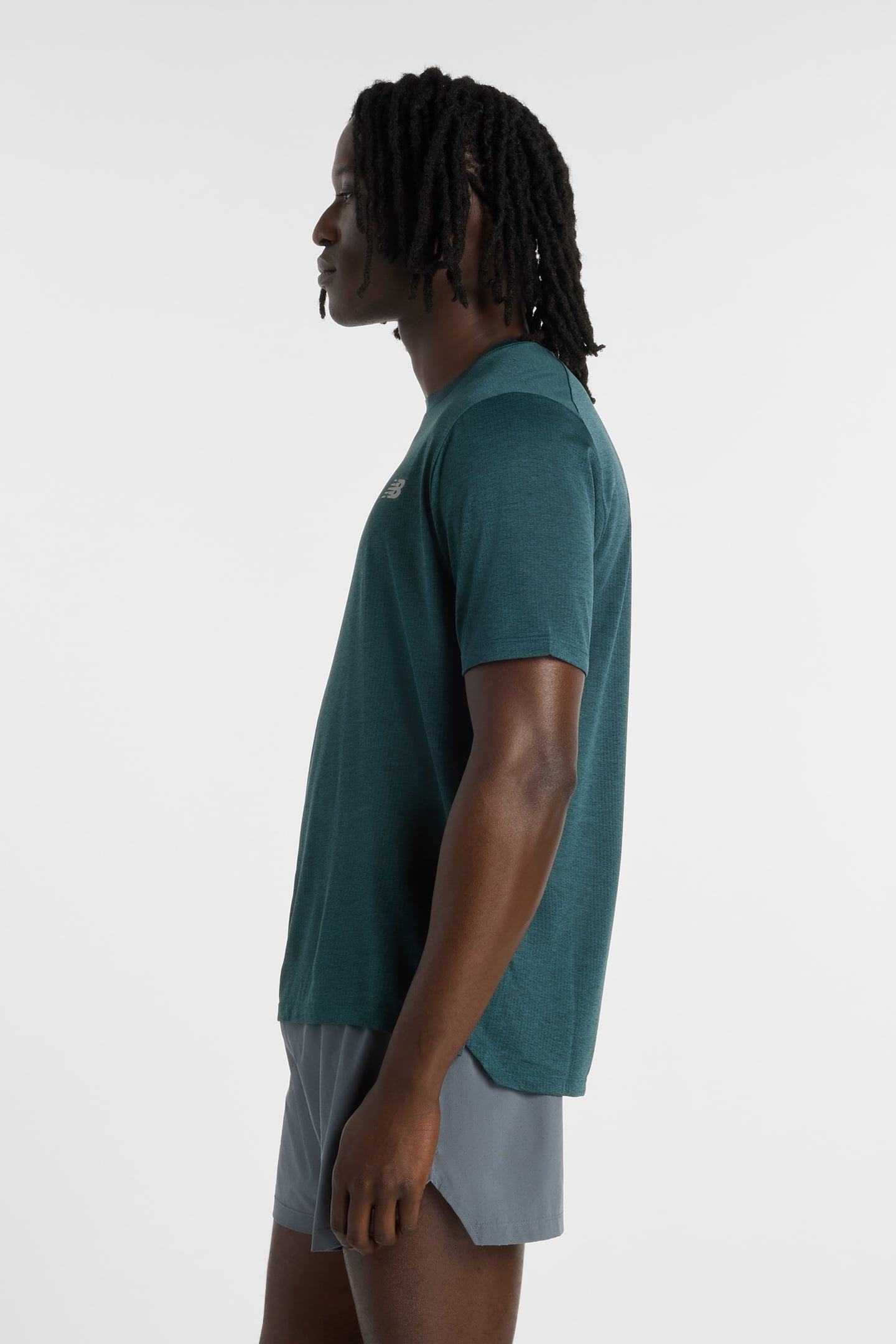 RC ESSENTIAL T-SHIRT MEDUSA GREEN HEATHER 3