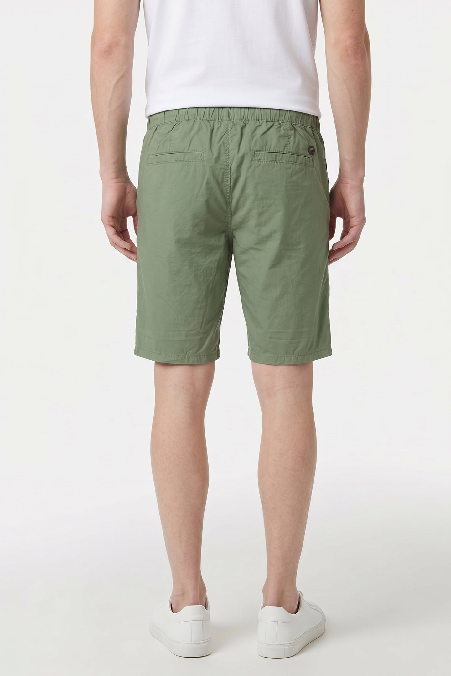SHORT CHINO GARMENT DYED LIGHT WEIGHT STRETCH GREEN 2