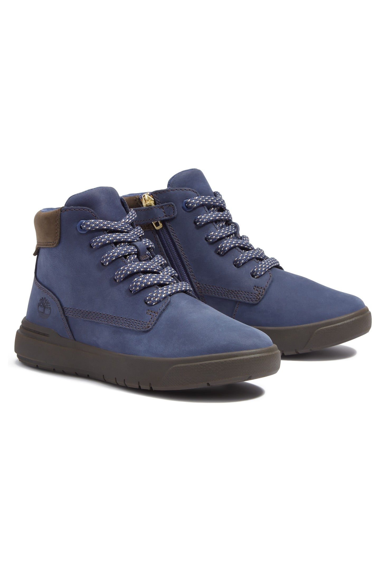 MID LACE UP WITH ZIP SNEAKER DK BLU NUBUCK 2