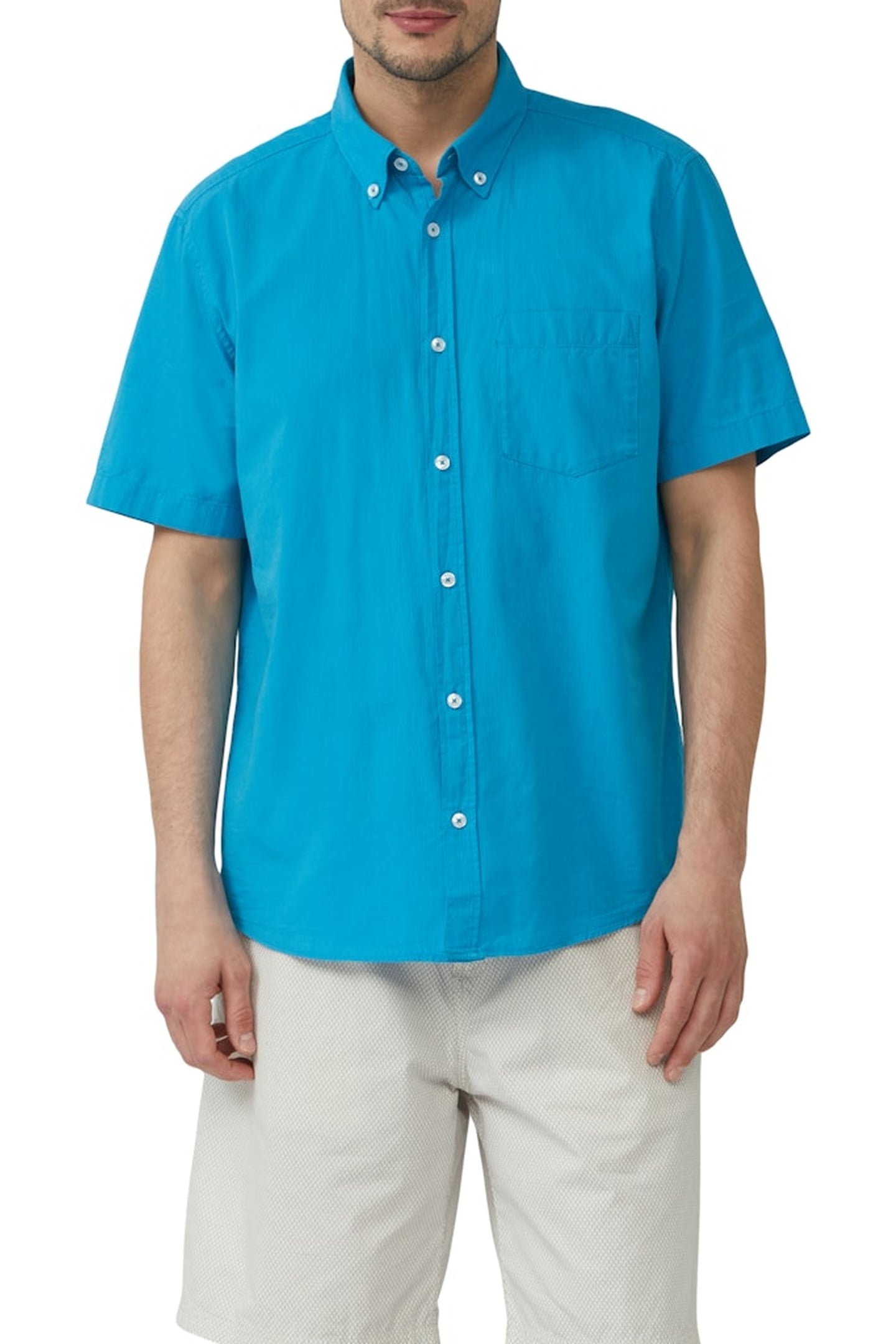 S.OLIVER SHIRTS BLUE GREEN 1