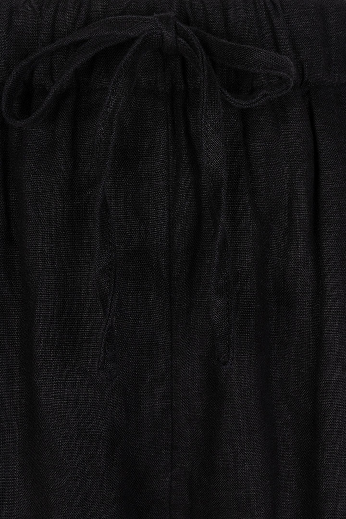 TROUSERS LINEN BLACK 7