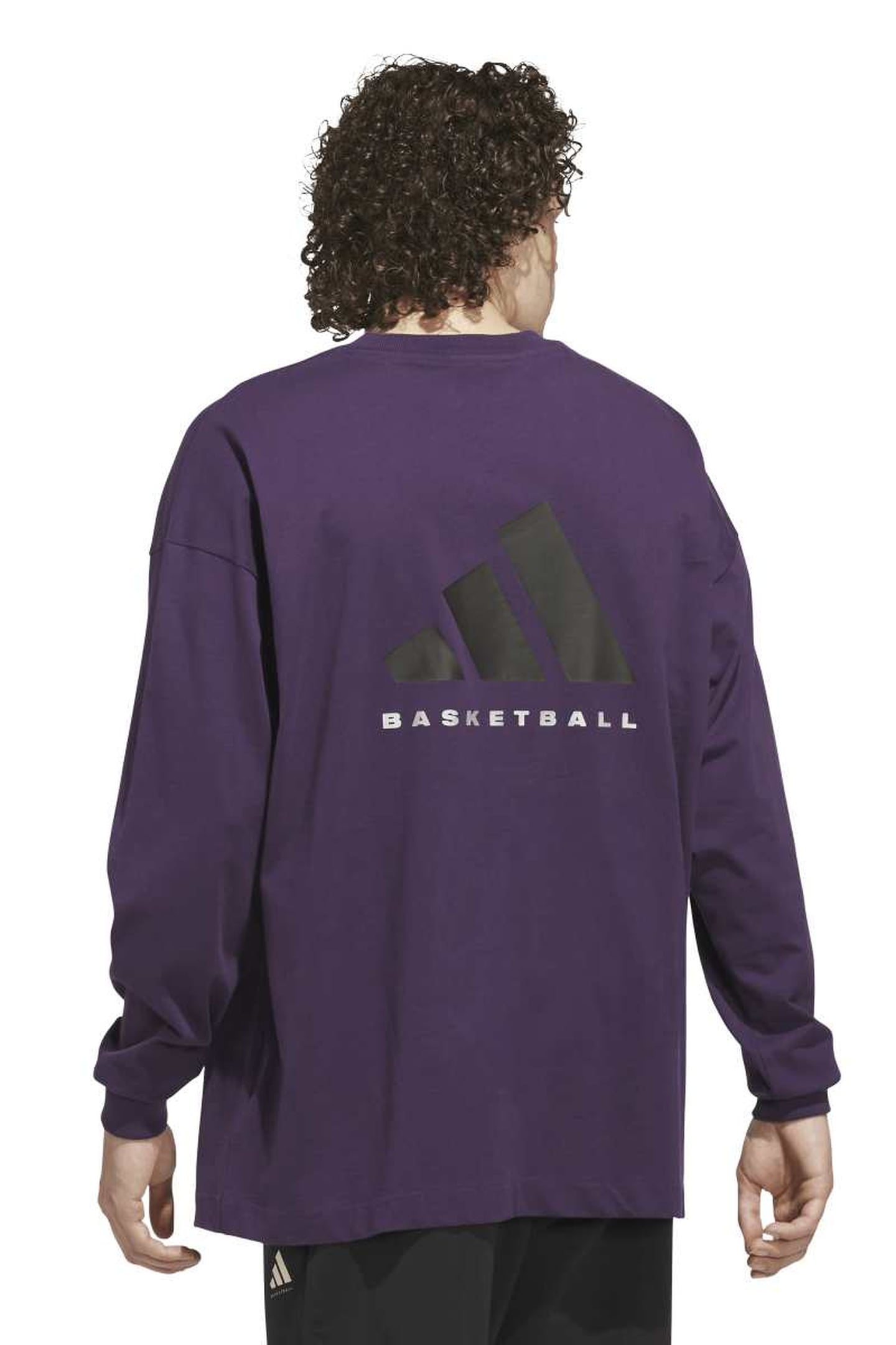 UNISEX PERFORMANCE ADIDAS BASKETBALL LONG SLEEVE TEE AURORA 5